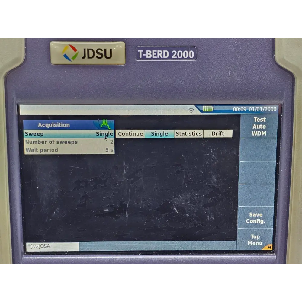Viavi JDSU T-BERD 2000 CWDM COSA-4055 OSA system showing all included items