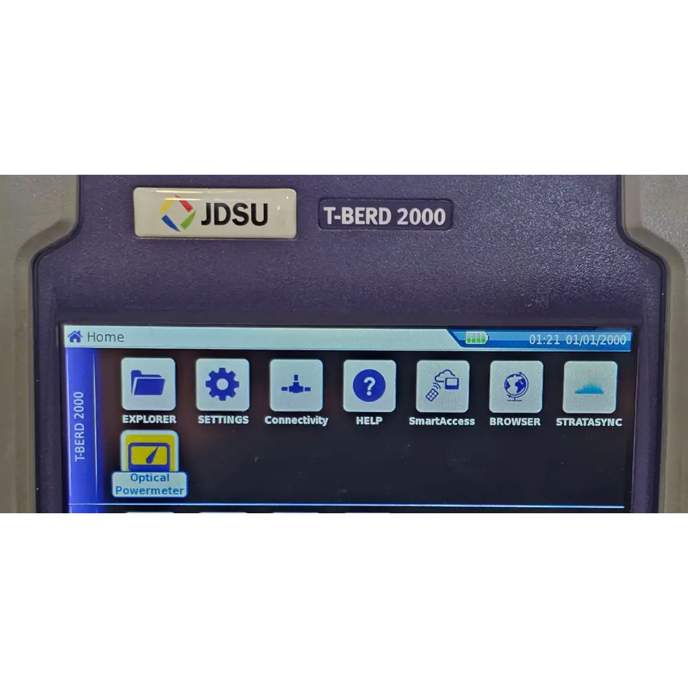 Viavi JDSU T-BERD 2000 rear panel and label detail