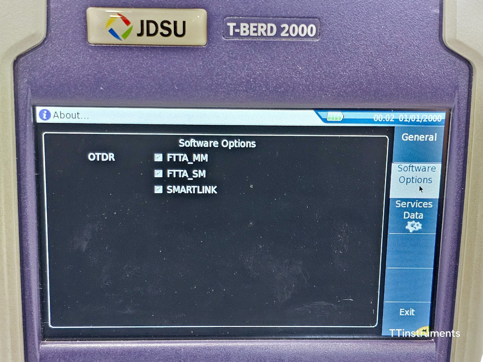 Viavi JDSU T-BERD 2000 w/ 4138 RMP65 1310/1550 & 1650 nm Filtered Metro PON OTDR