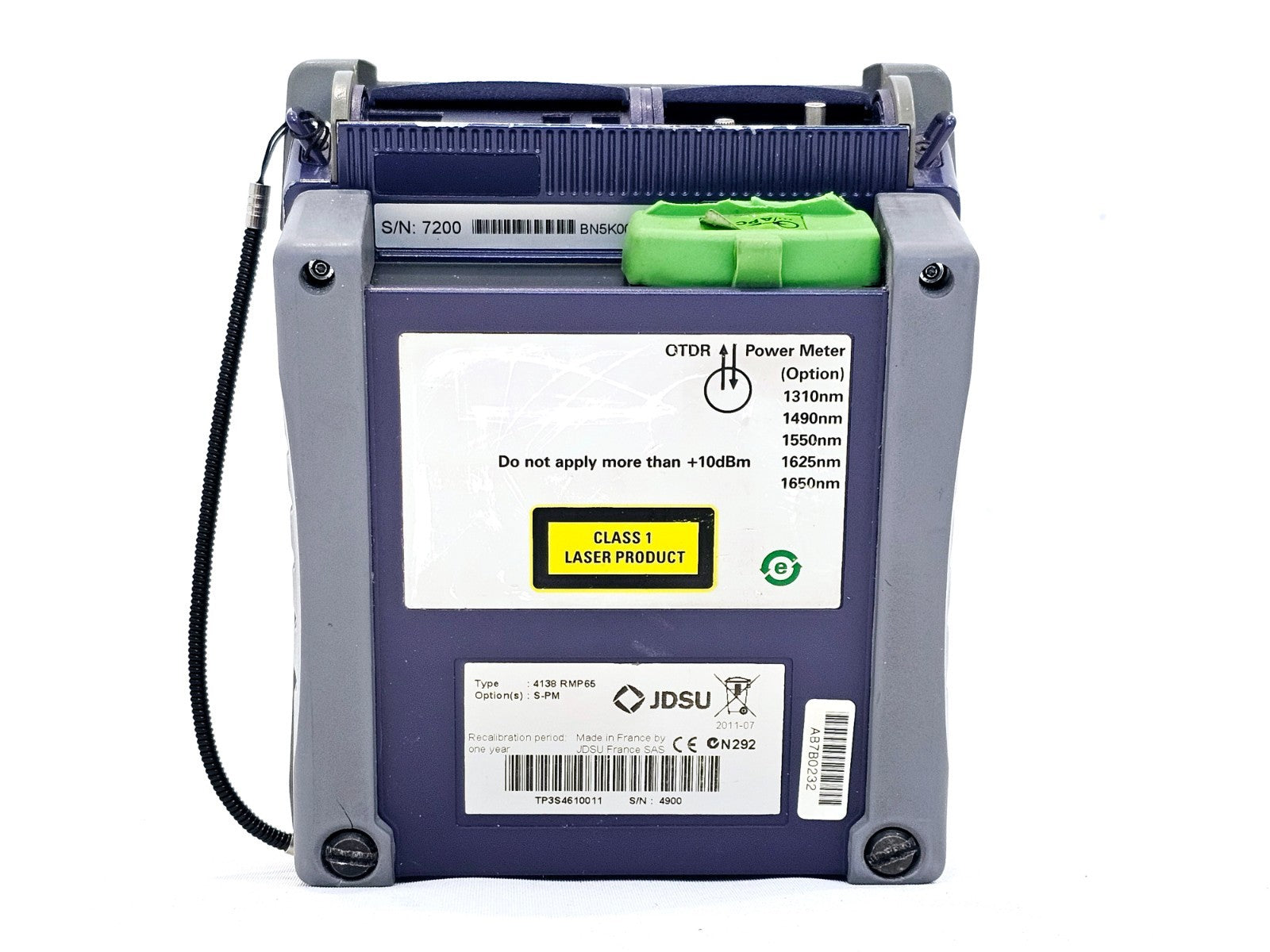 Viavi JDSU T-BERD 2000 w/ 4138 RMP65 1310/1550 & 1650 nm Filtered Metro PON OTDR