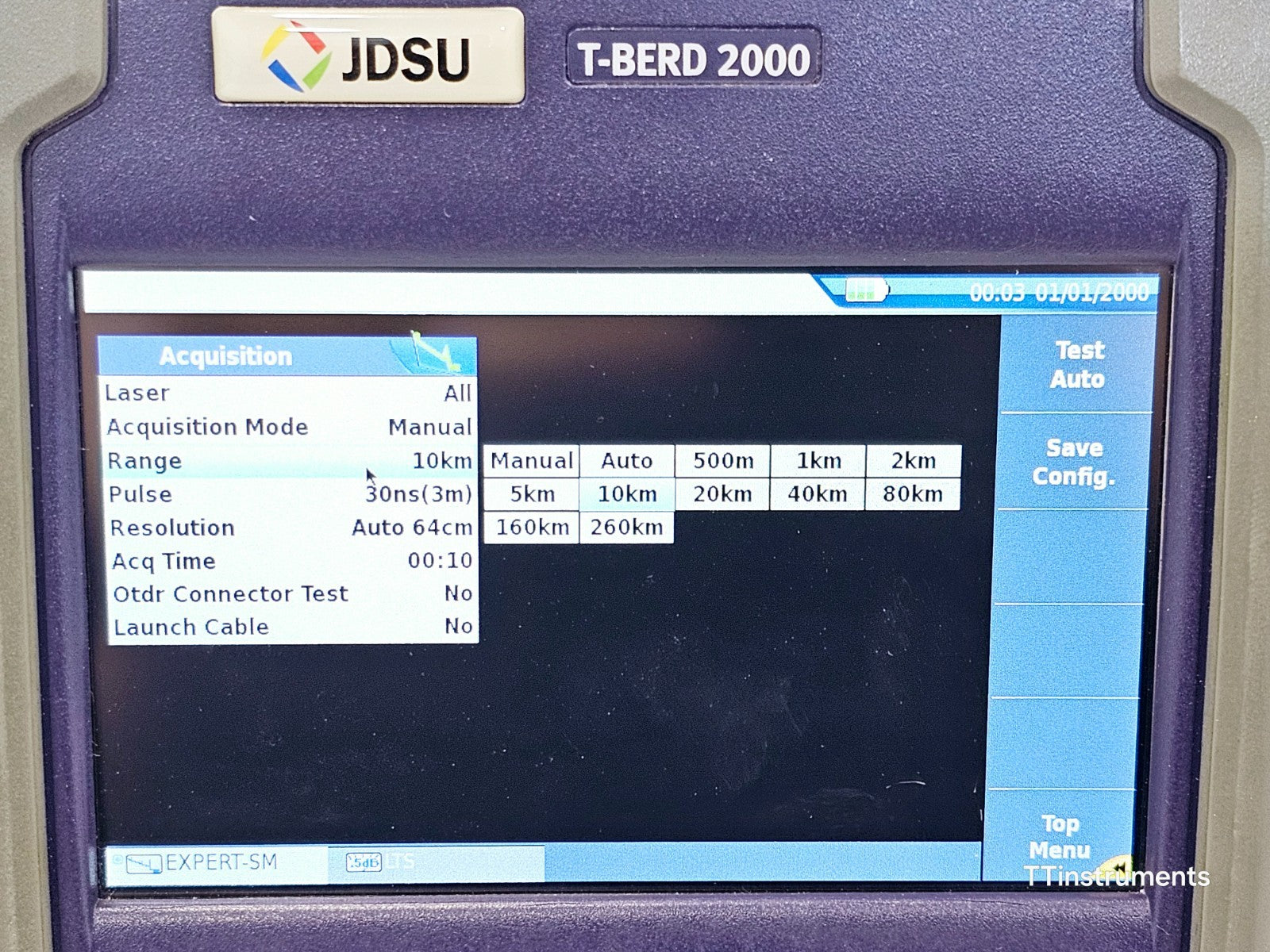 Viavi JDSU T-BERD 2000 w/ 4138 RMP65 1310/1550 & 1650 nm Filtered Metro PON OTDR