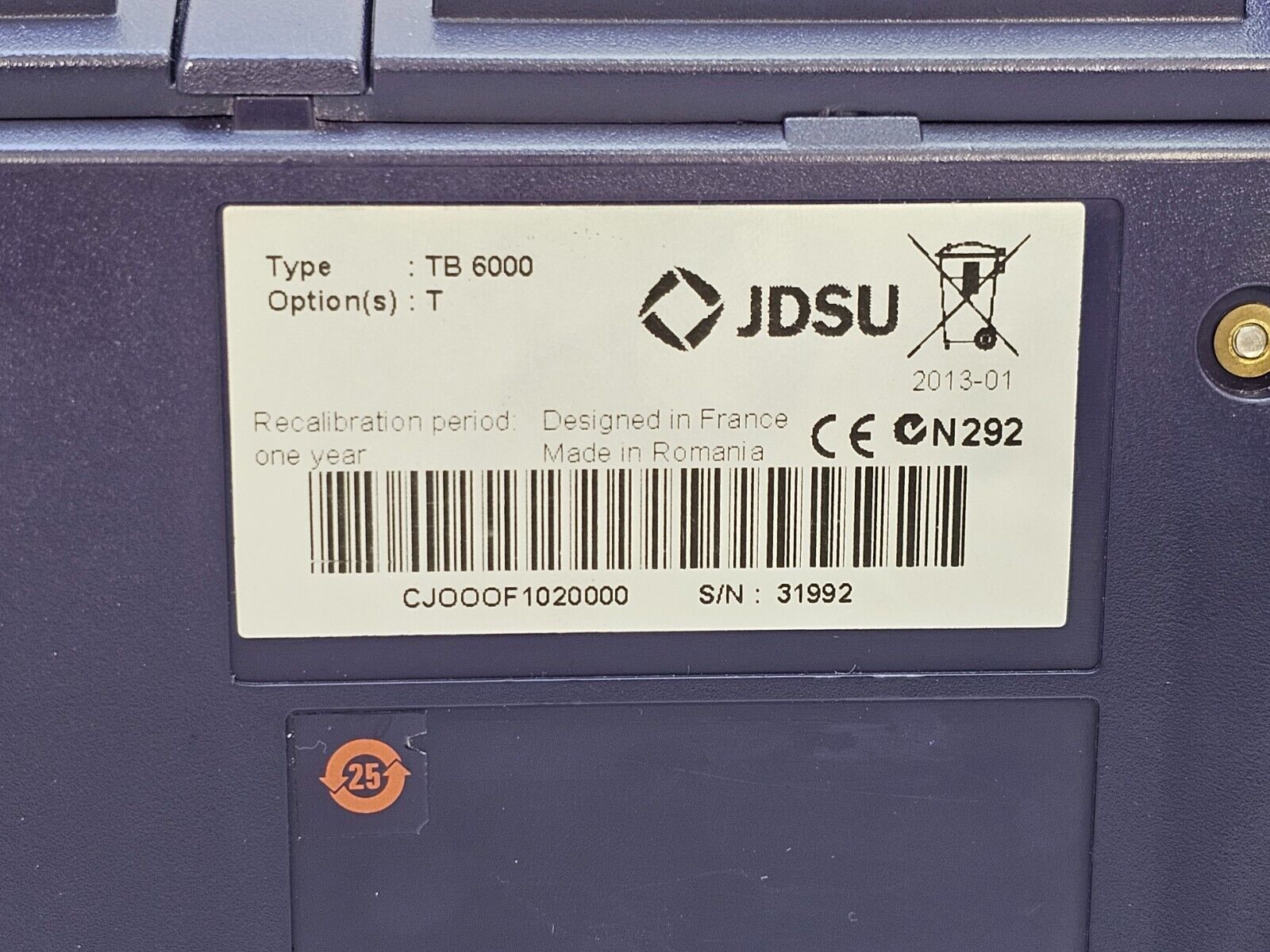 Viavi JDSU T-BERD 6000 + OSA-110M 1250-1650 nm 2304/91.02 PC-FC Optical Spectrum