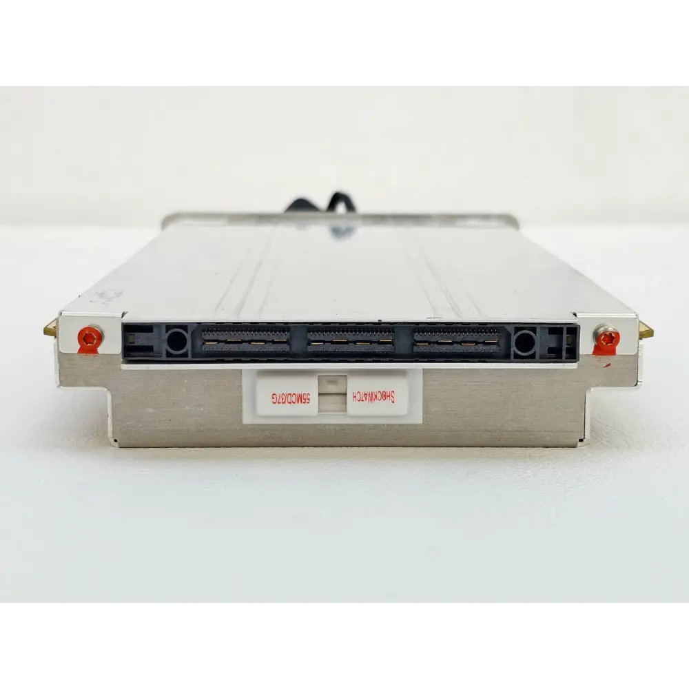 Close-up of OSA-110M FC optical connector port on the T-BERD 6000 module bay