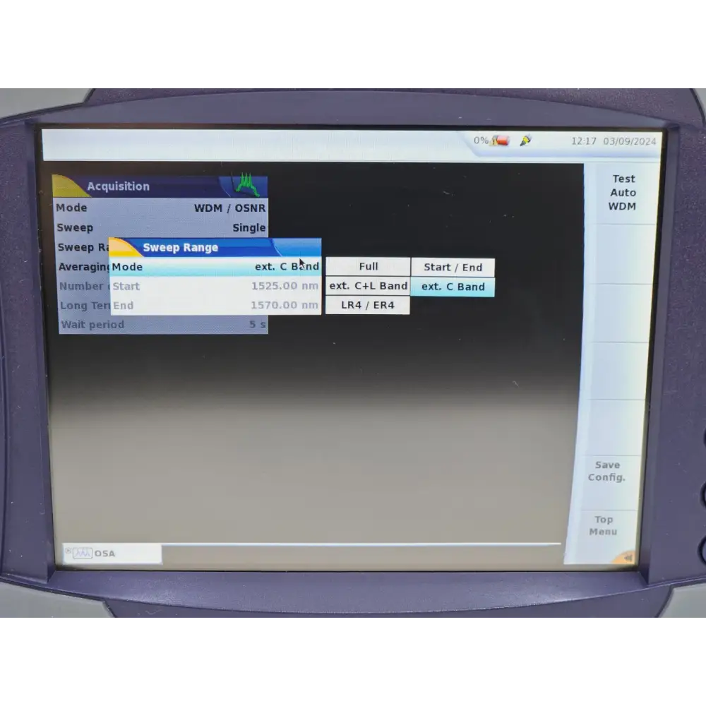 Viavi T-BERD 6000 unit label showing serial number and compliance markings