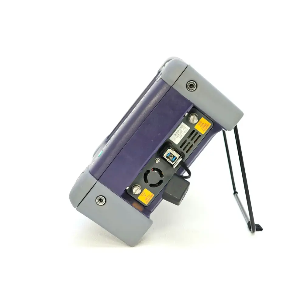 Viavi T-BERD 6000 right-side view showing module bay and OSA-110M FC optical connector port