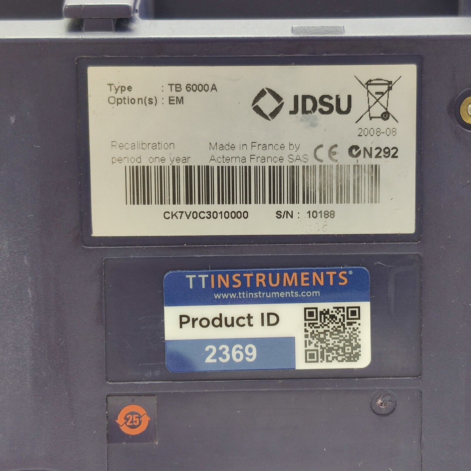 Viavi JDSU T-BERD 6000A w/ BERT MSAM Ethernet C1000 10G LAN Optical Electrical