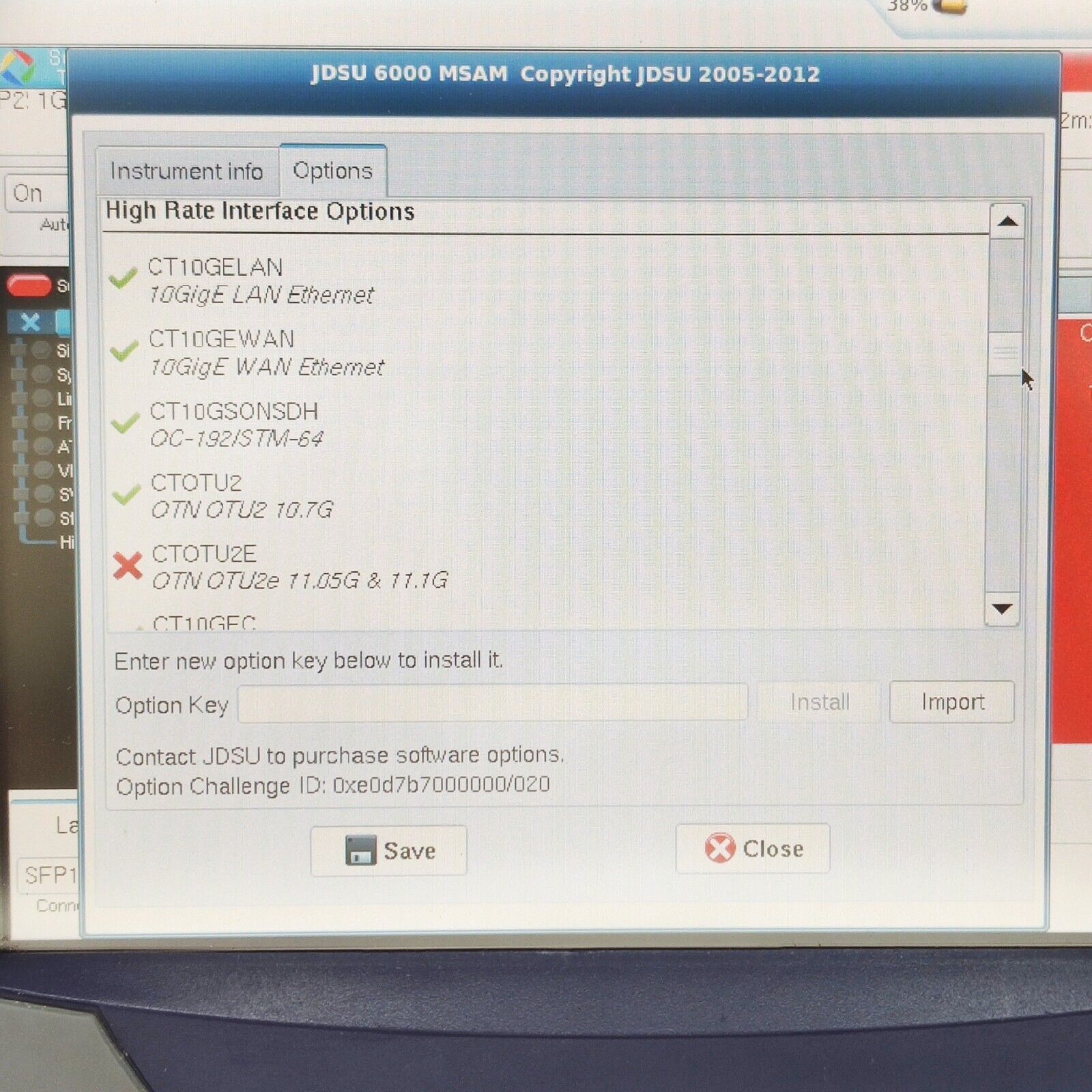 Viavi JDSU T-BERD 6000A w/ BERT MSAM Ethernet C1004 10G LAN WAN Loaded w/ Opts.