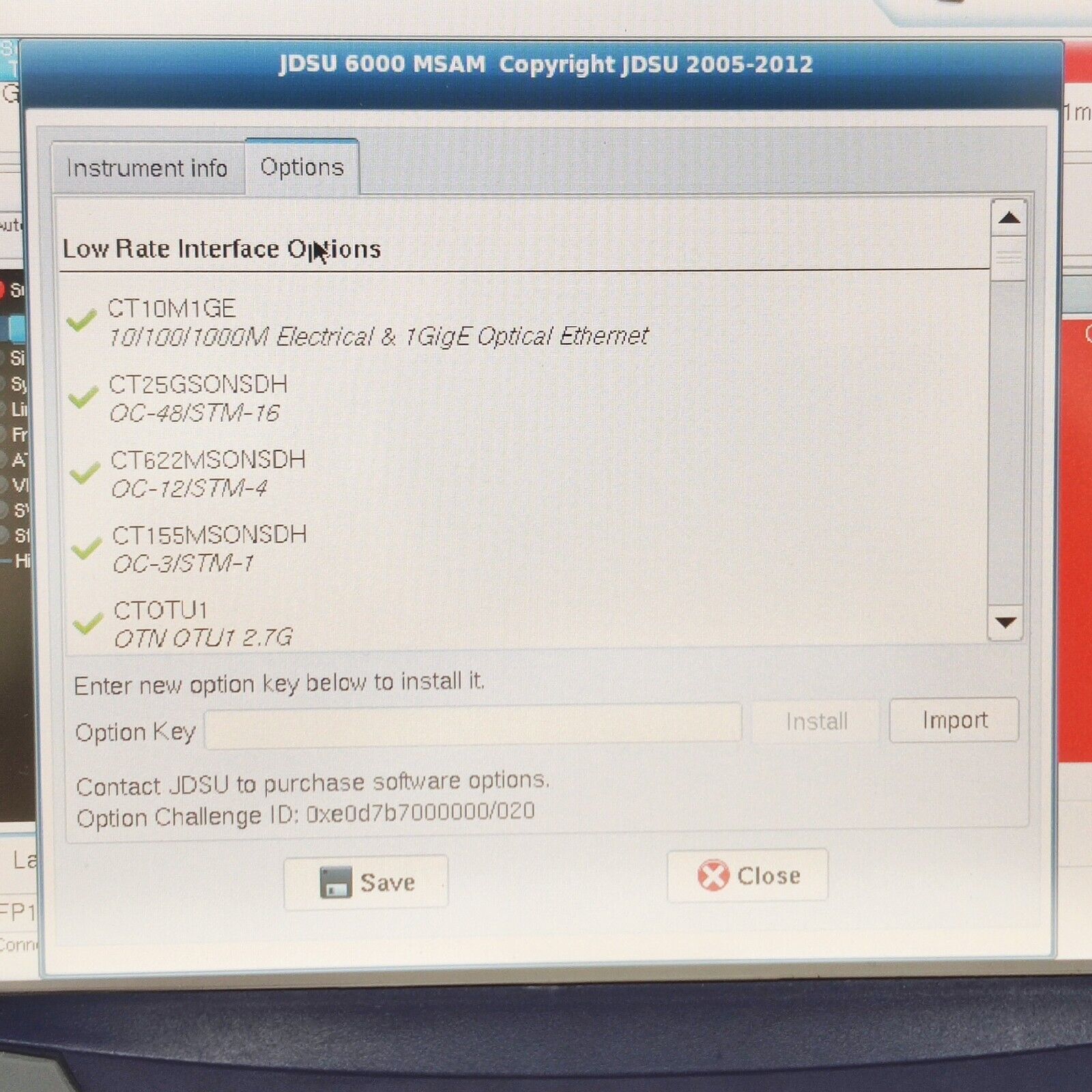 Viavi JDSU T-BERD 6000A w/ BERT MSAM Ethernet C1004 10G LAN WAN Loaded w/ Opts.