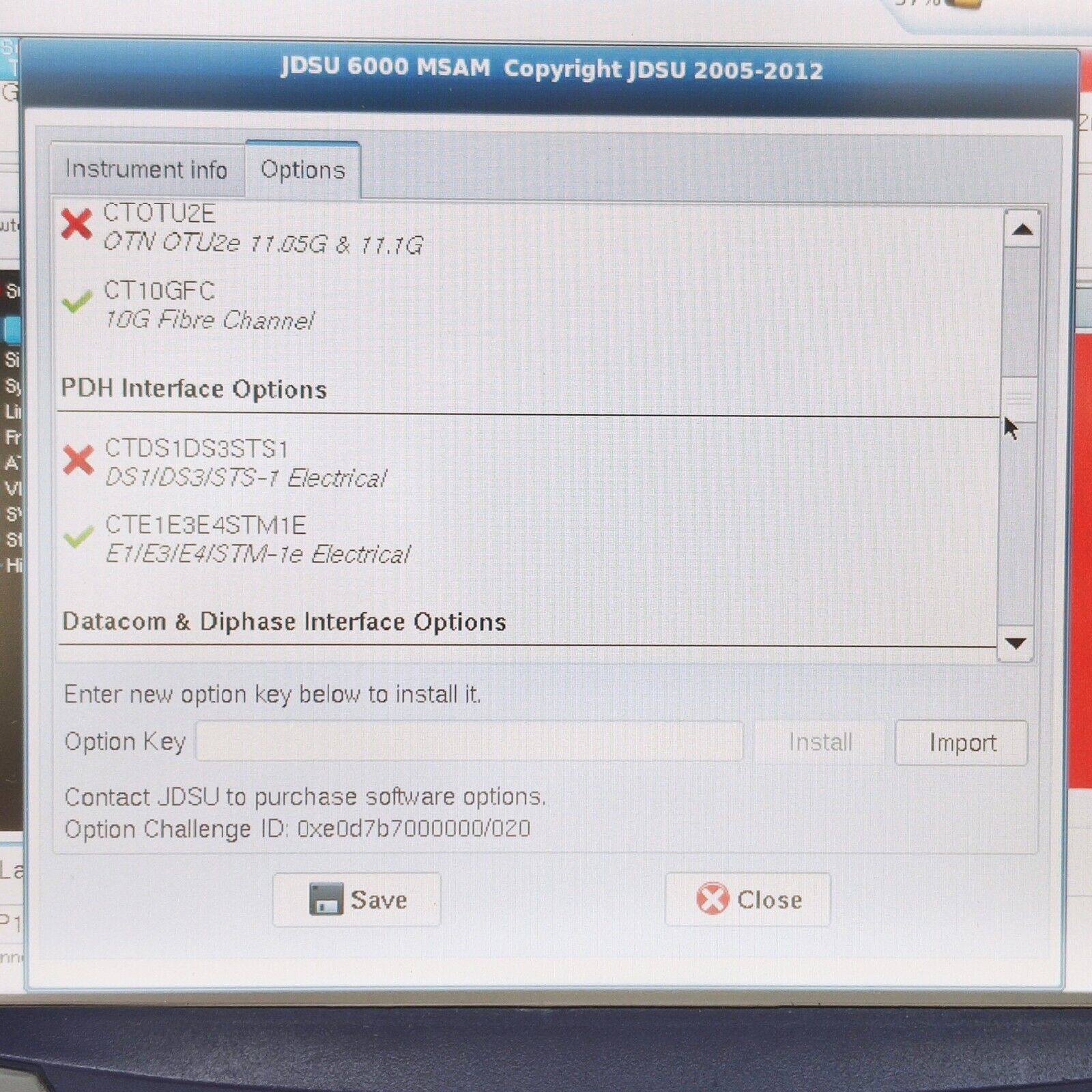 Viavi JDSU T-BERD 6000A w/ BERT MSAM Ethernet C1004 10G LAN WAN Loaded w/ Opts.