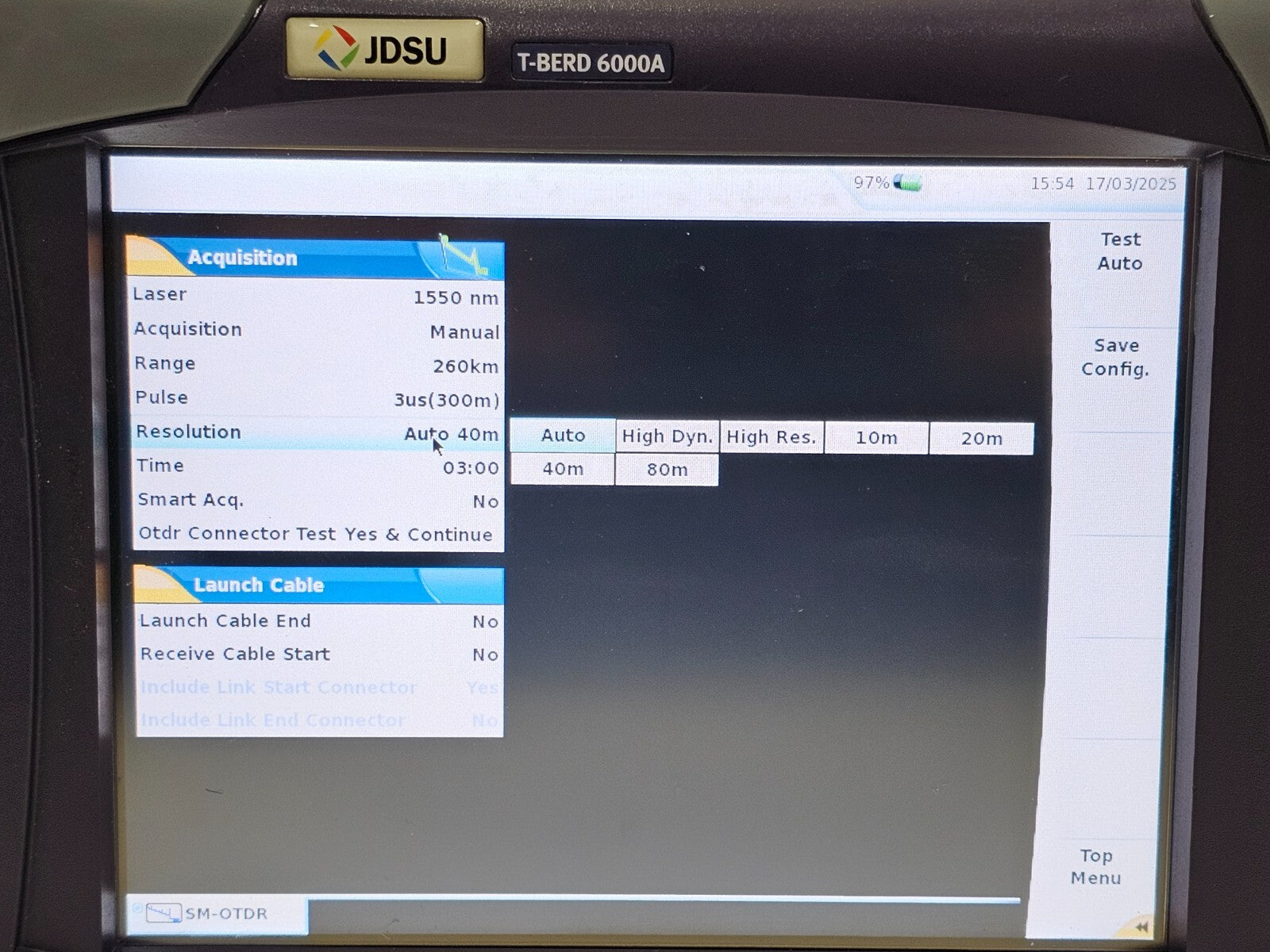 Viavi JDSU T-BERD 6000A with 8126 LR OTDR 1310/1550 nm Singlemode Long Range
