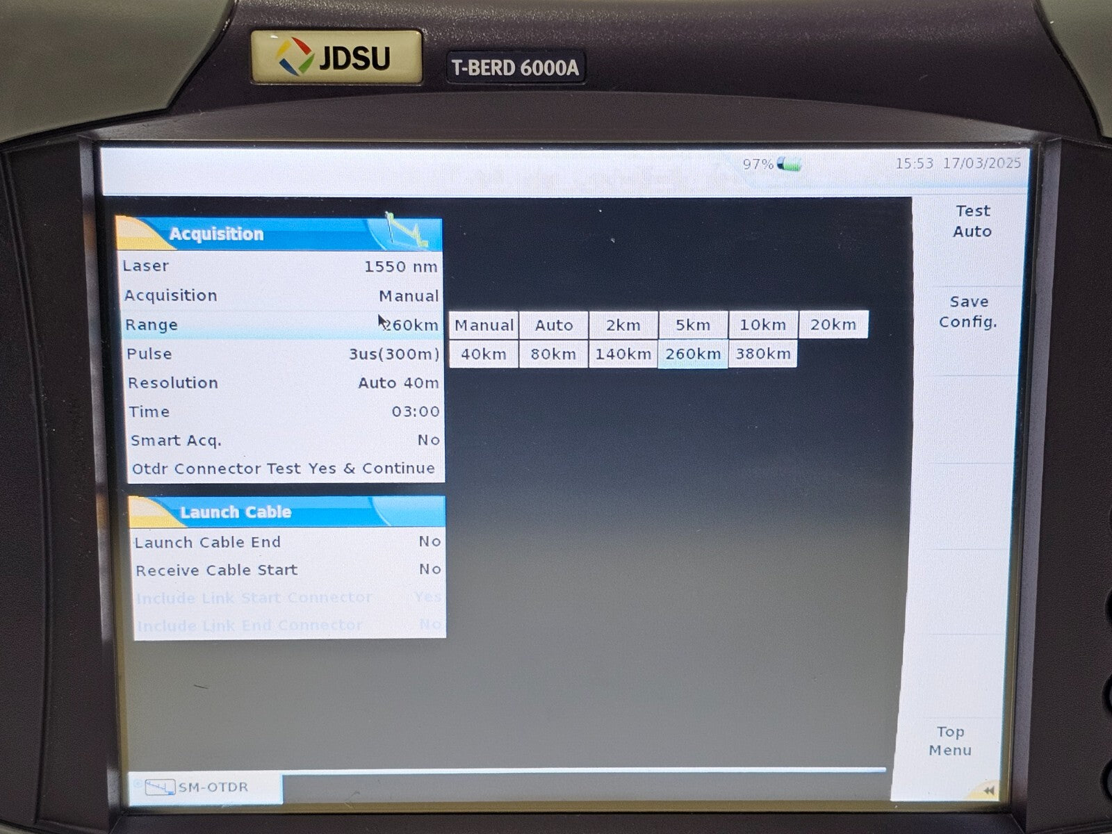 Viavi JDSU T-BERD 6000A with 8126 LR OTDR 1310/1550 nm Singlemode Long Range
