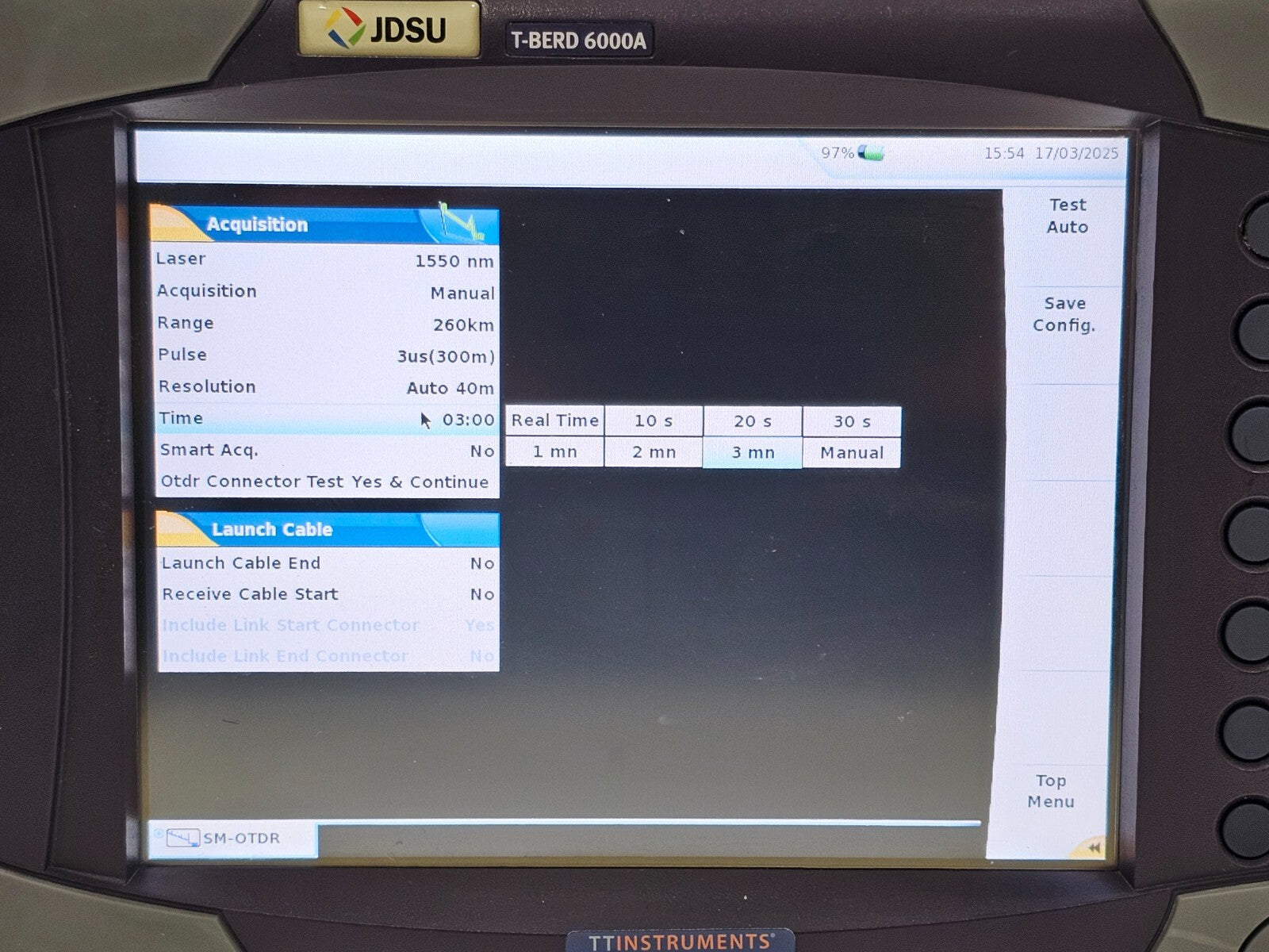 Viavi JDSU T-BERD 6000A with 8126 LR OTDR 1310/1550 nm Singlemode Long Range