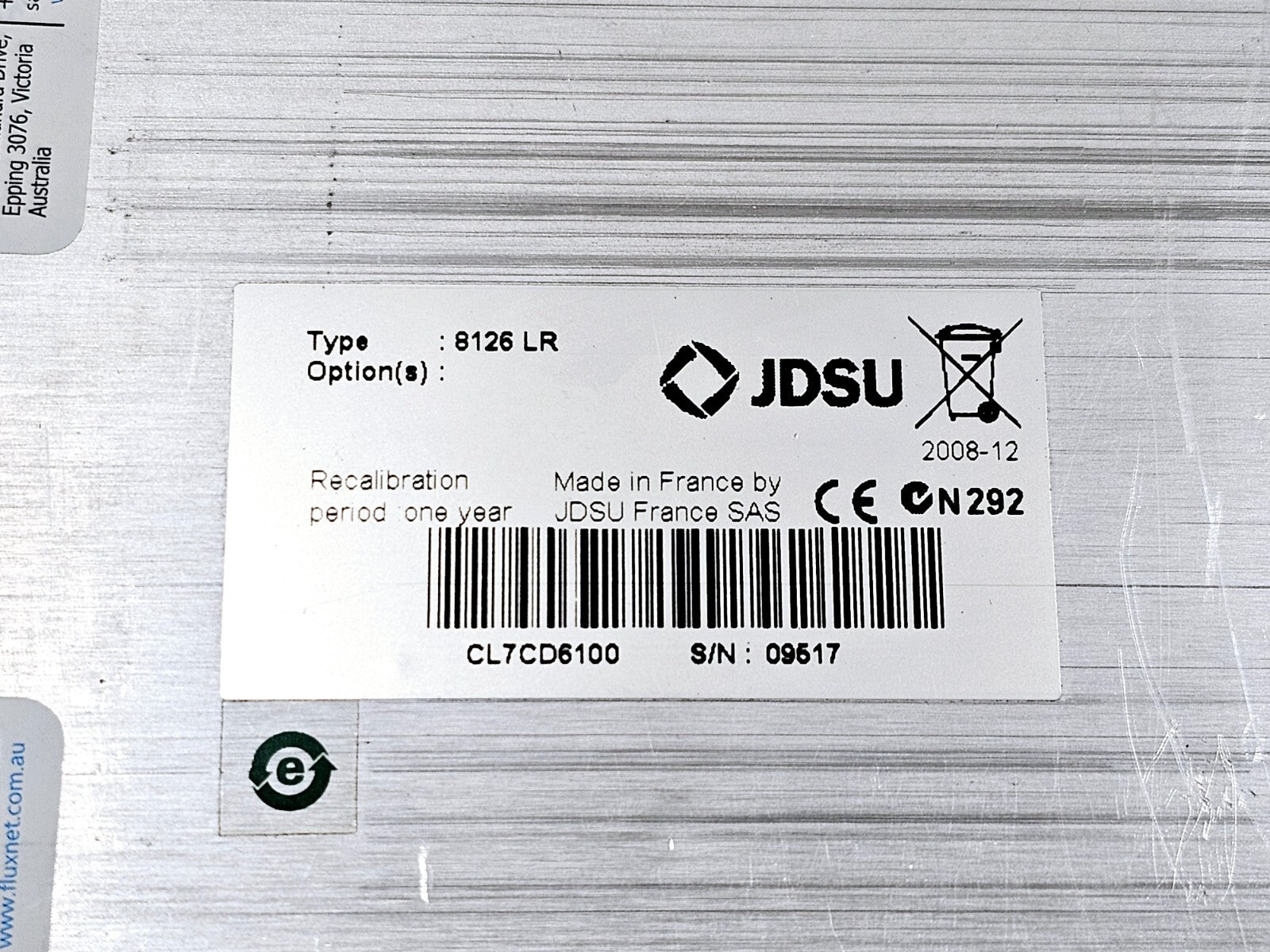 Viavi JDSU T-BERD 6000A with 8126 LR OTDR 1310/1550 nm Singlemode Long Range