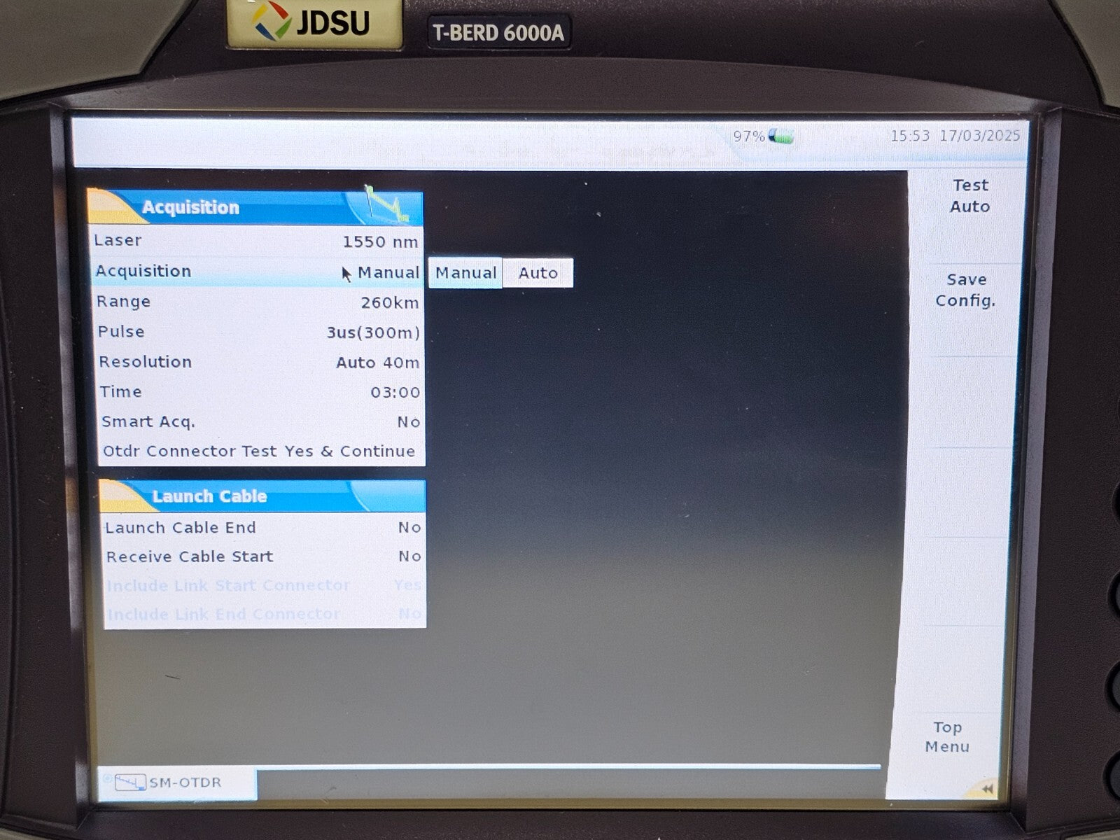 Viavi JDSU T-BERD 6000A with 8126 LR OTDR 1310/1550 nm Singlemode Long Range