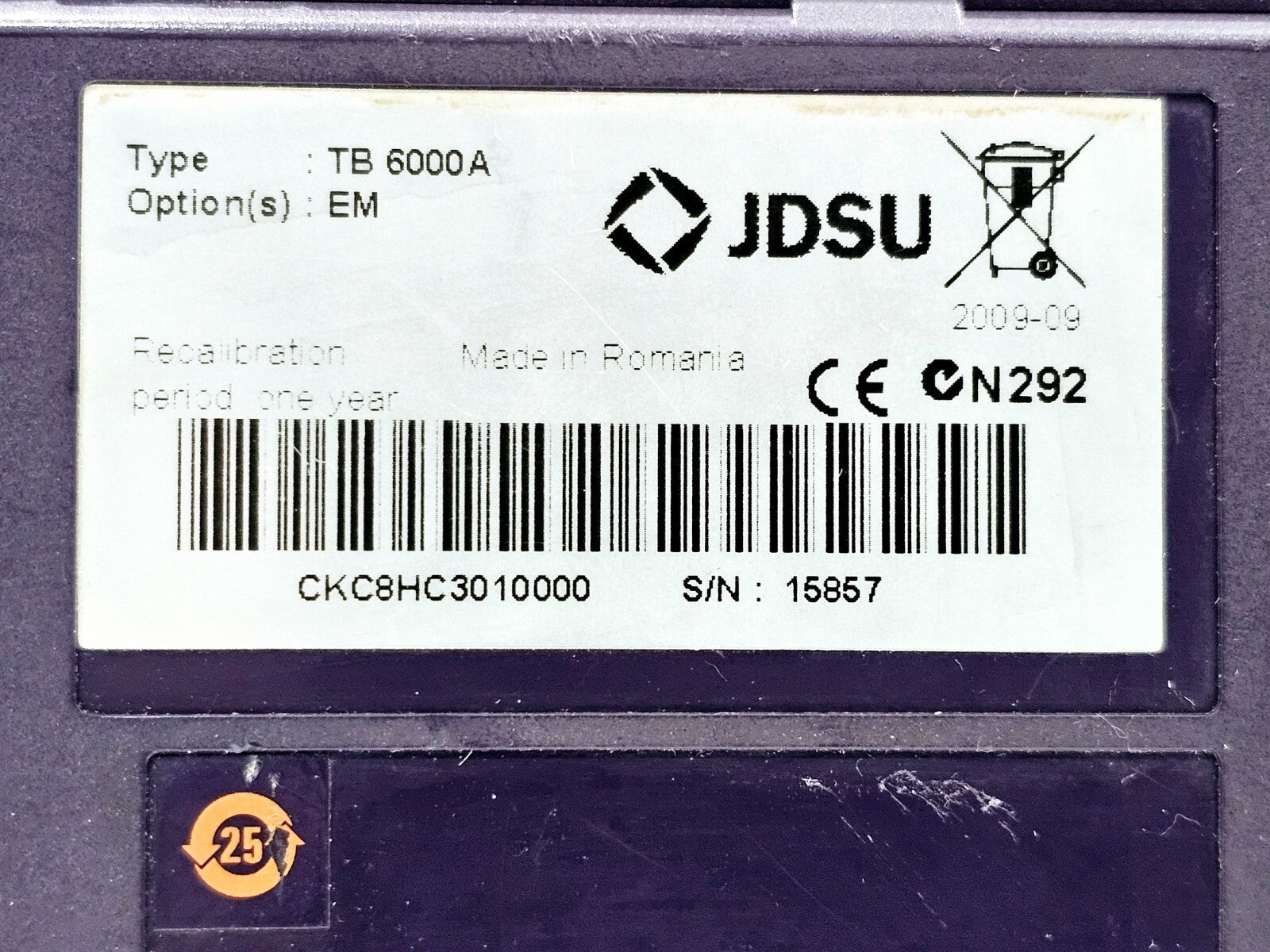 Viavi JDSU T-BERD 6000A with 8126 LR OTDR 1310/1550 nm Singlemode Long Range