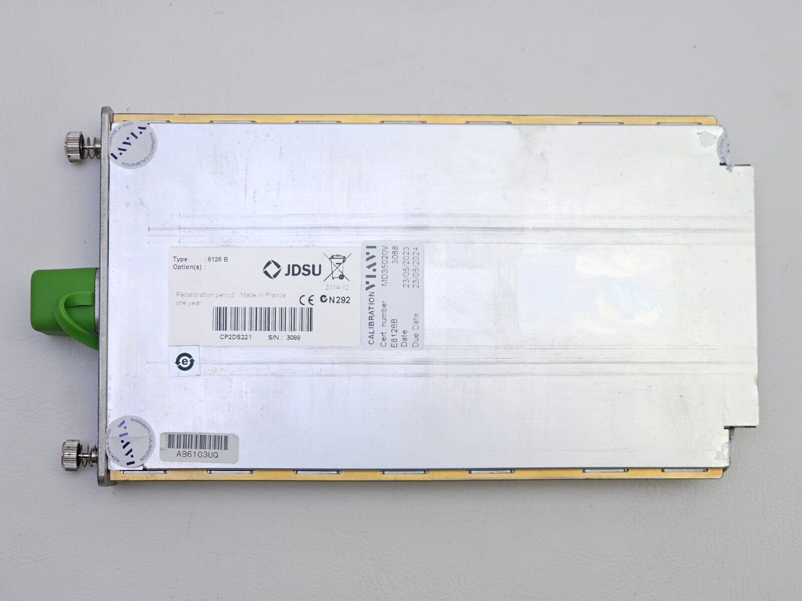 Viavi JDSU T-BERD TB 6000A with 8126B SM OTDR 1310/1550nm 41/40 dB E8126B APC FC