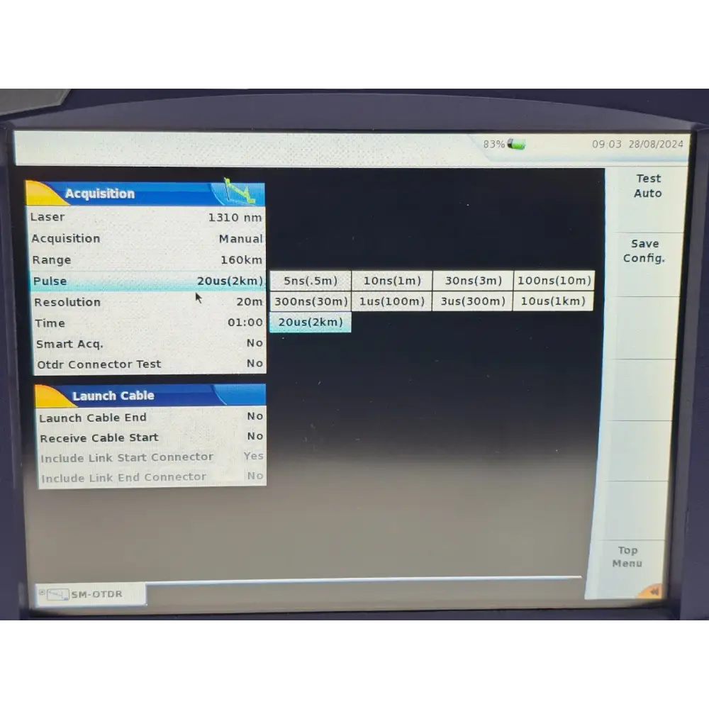 MTS 6000A mainframe serial number and compliance label detail
