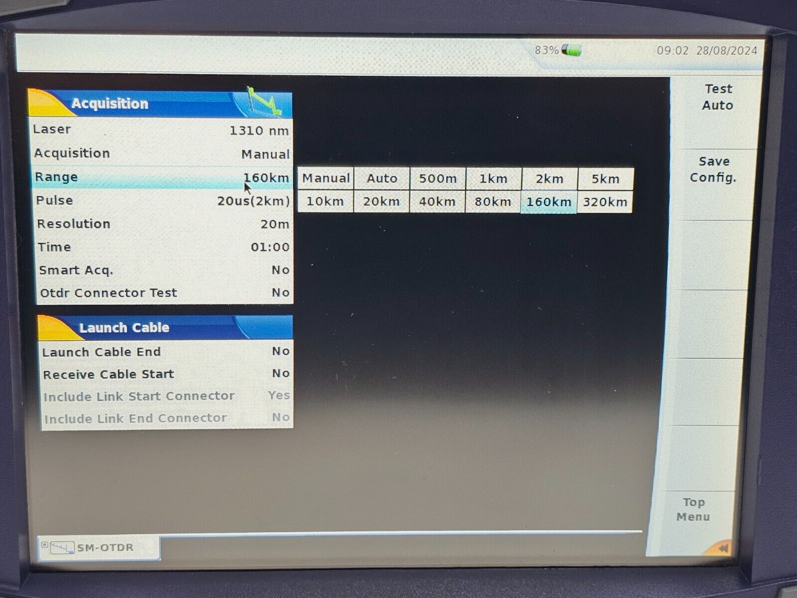 Viavi JDSU T-BERD TB 6000A with 8126B SM OTDR 1310/1550nm 41/40 dB E8126B APC FC