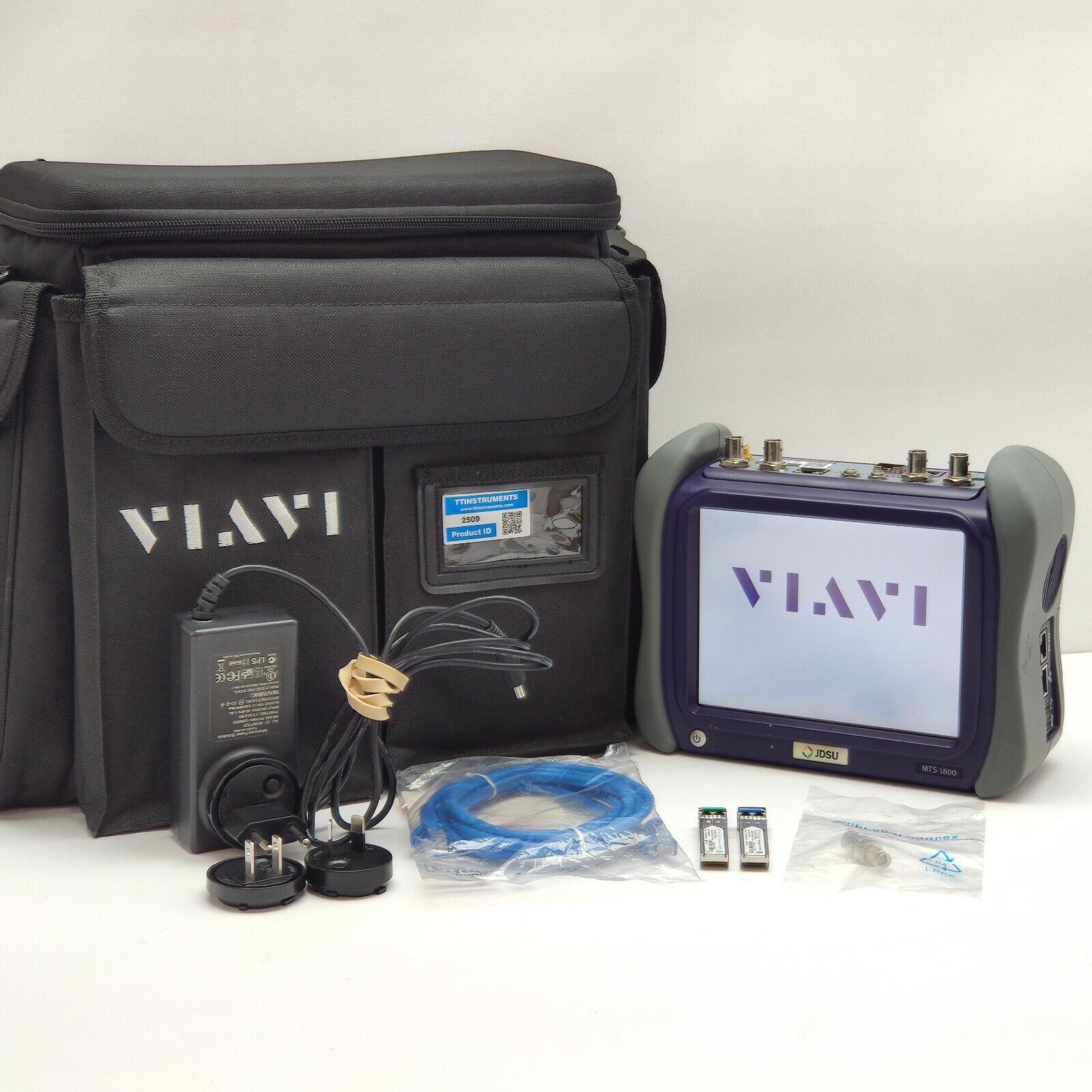 Viavi JDSU TB/MTS-5800 w/ 5801P 10/100/1000M Electrical & 1GigE Optical Ethernet