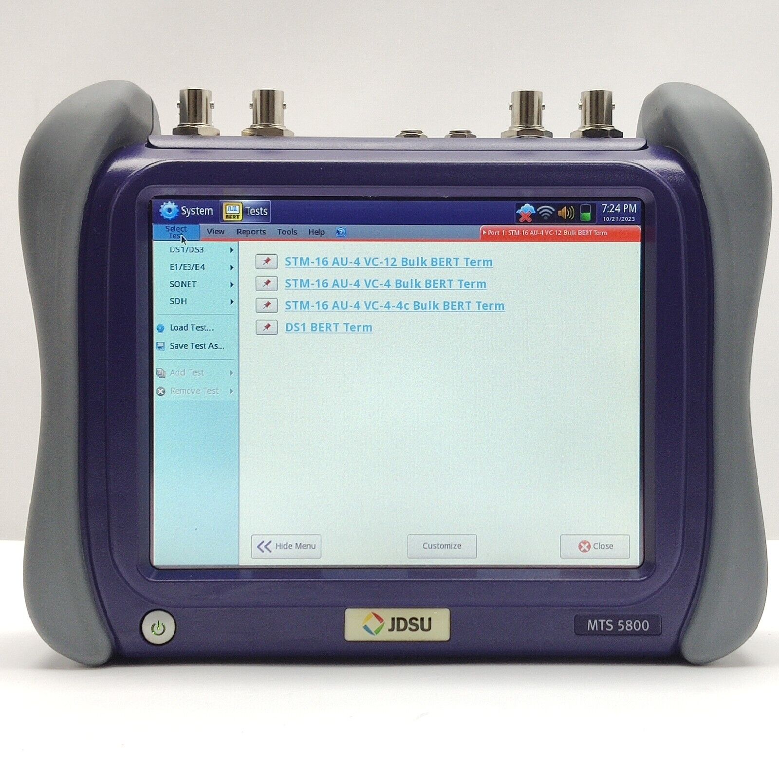 Viavi JDSU TB/MTS-5800 w/ 5801P SDH SONET OC/STM & PDH E1/3/4 DS1/3 Electrical