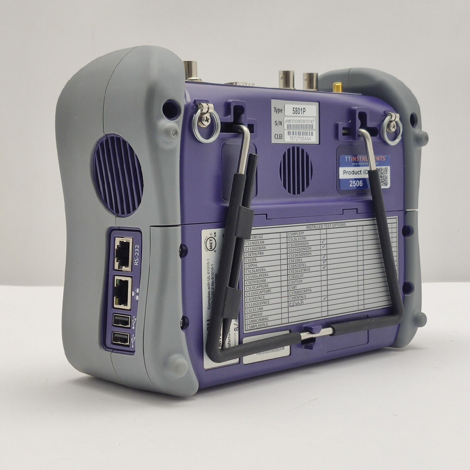 Viavi JDSU TB/MTS-5800 w/ 5801P SDH SONET OC/STM & PDH E1/3/4 DS1/3 Electrical