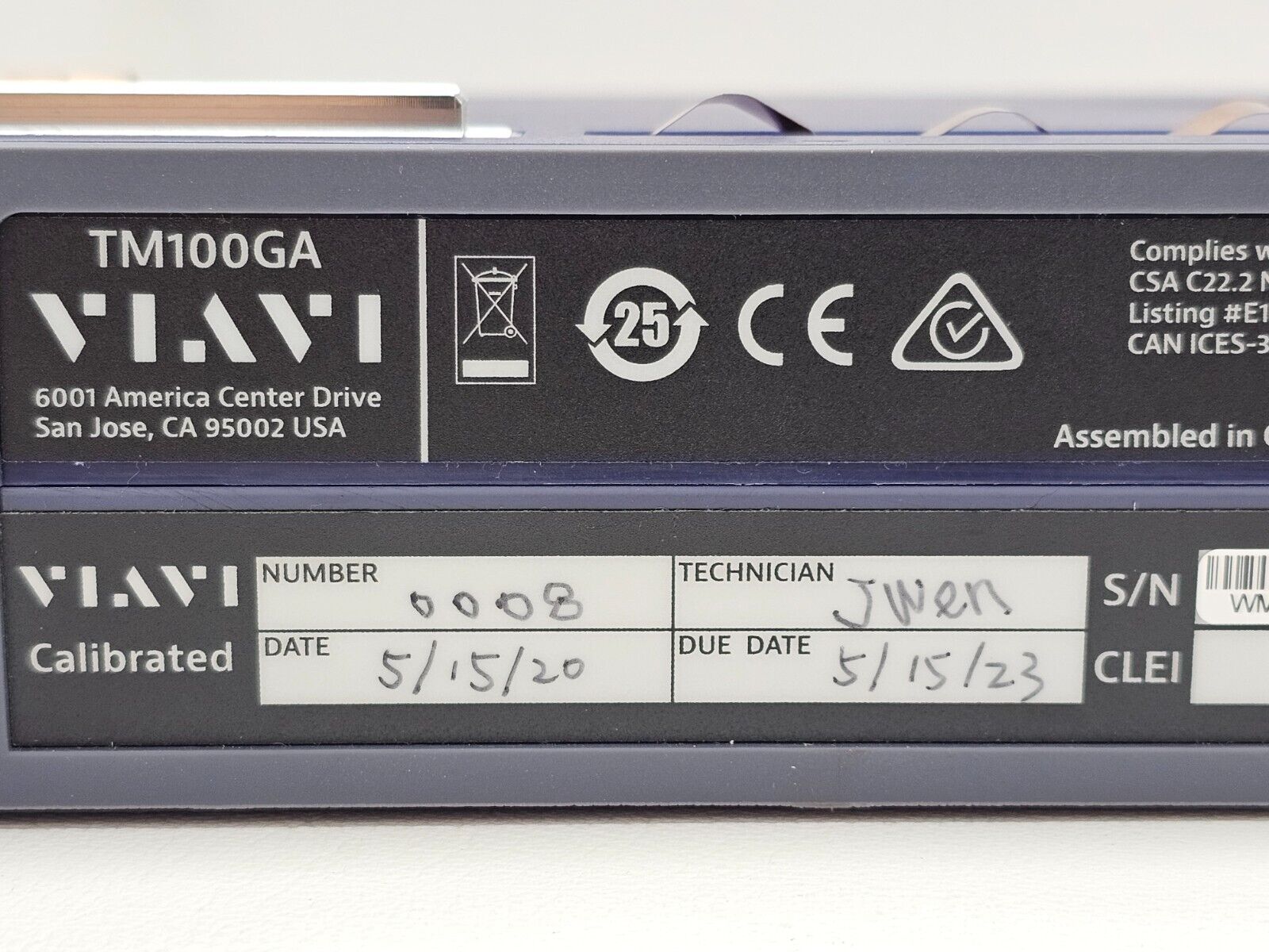 Viavi JDSU TM100GA Transport Module with Multiple Licences 100G Module