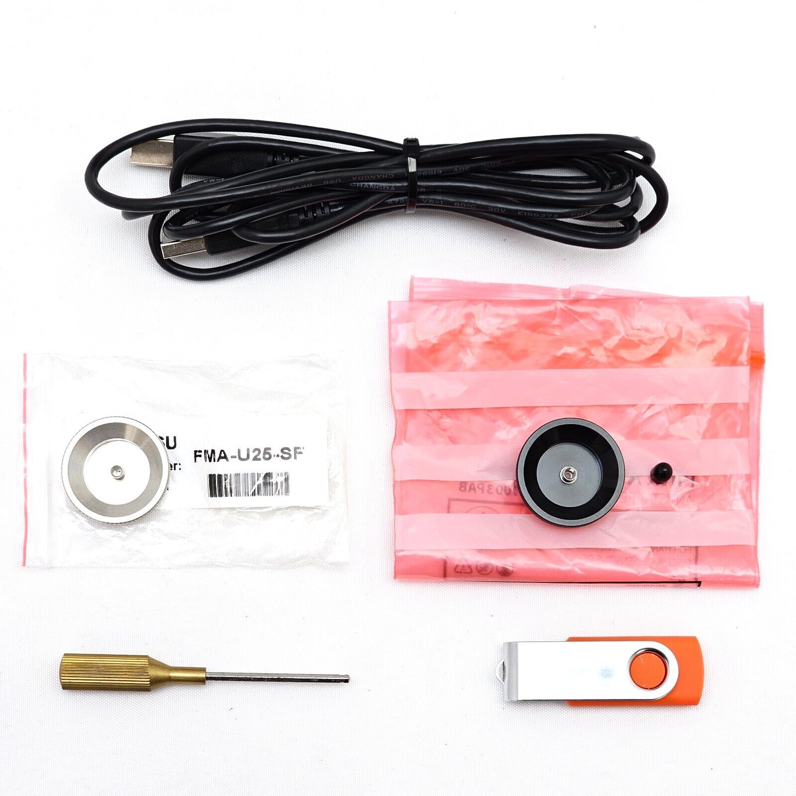 Viavi JDSU USB2 Digital Fiber Microscope FVA-2400-L with U25 2.5 Adapters PC/APC