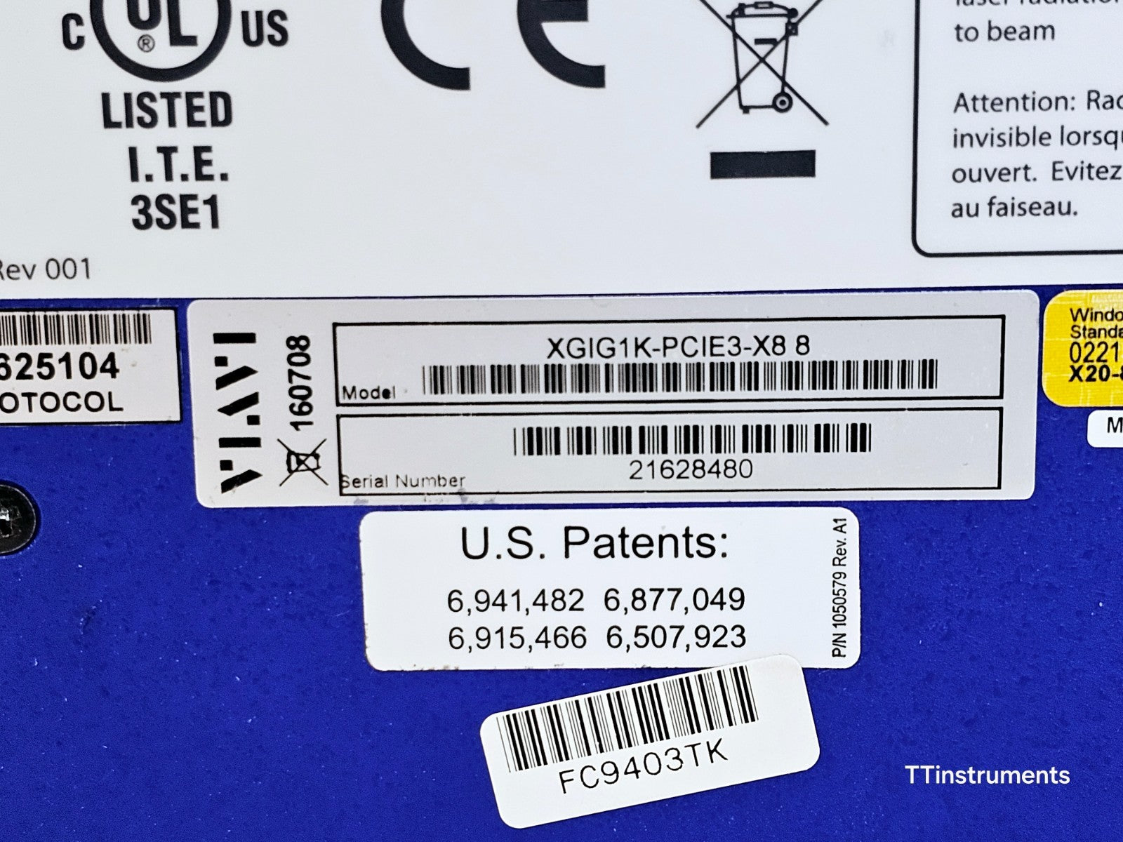 Viavi JDSU Xgig1K-PCIE3-X8 Xgig 1000 PCIe Gen 3 Test Platform Analyzer Jammer