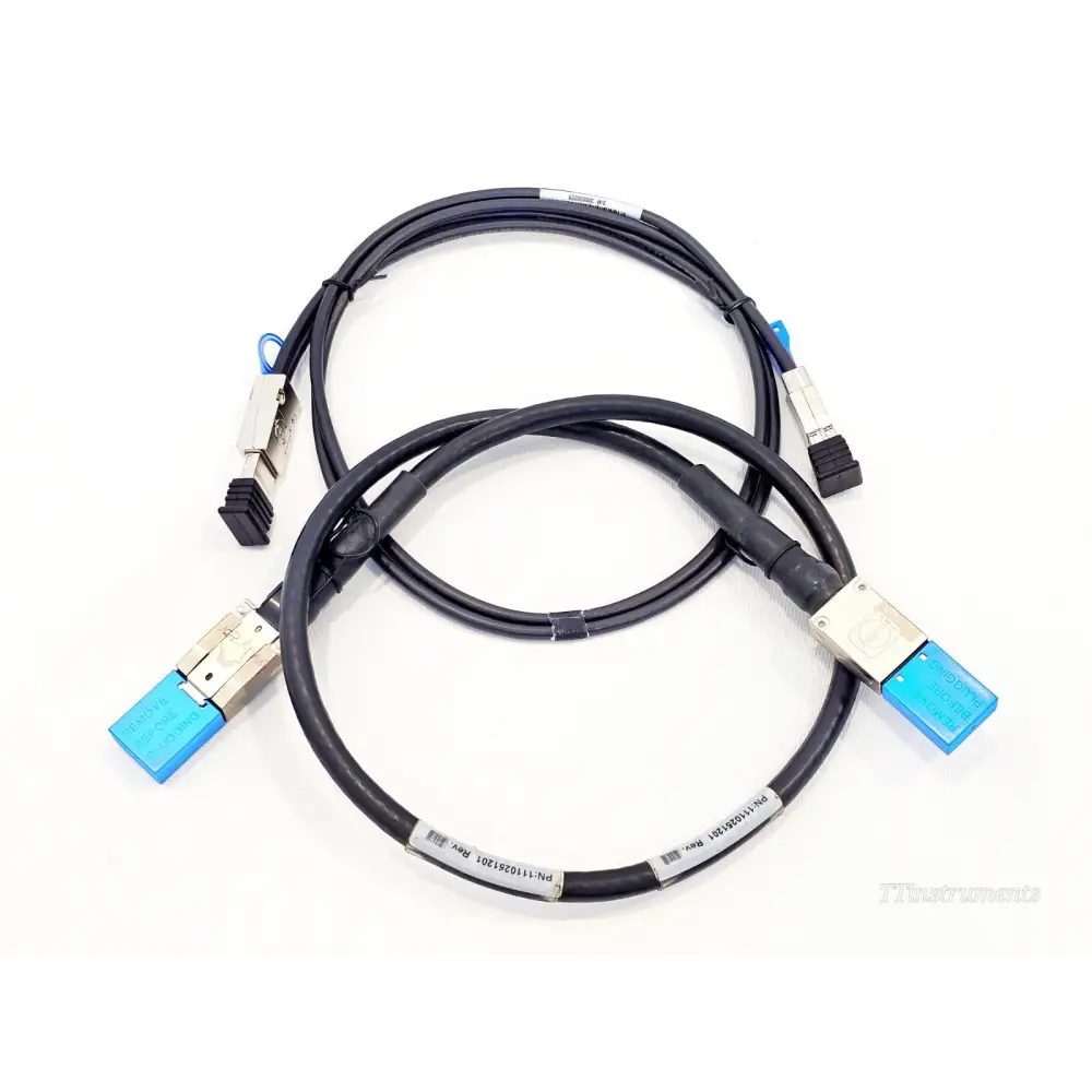 Two longer CXP Mini-SAS HD cables PN 1110251201 included with VIAVI JDSU XGIG1K-PCIE3-X8-AI interposer