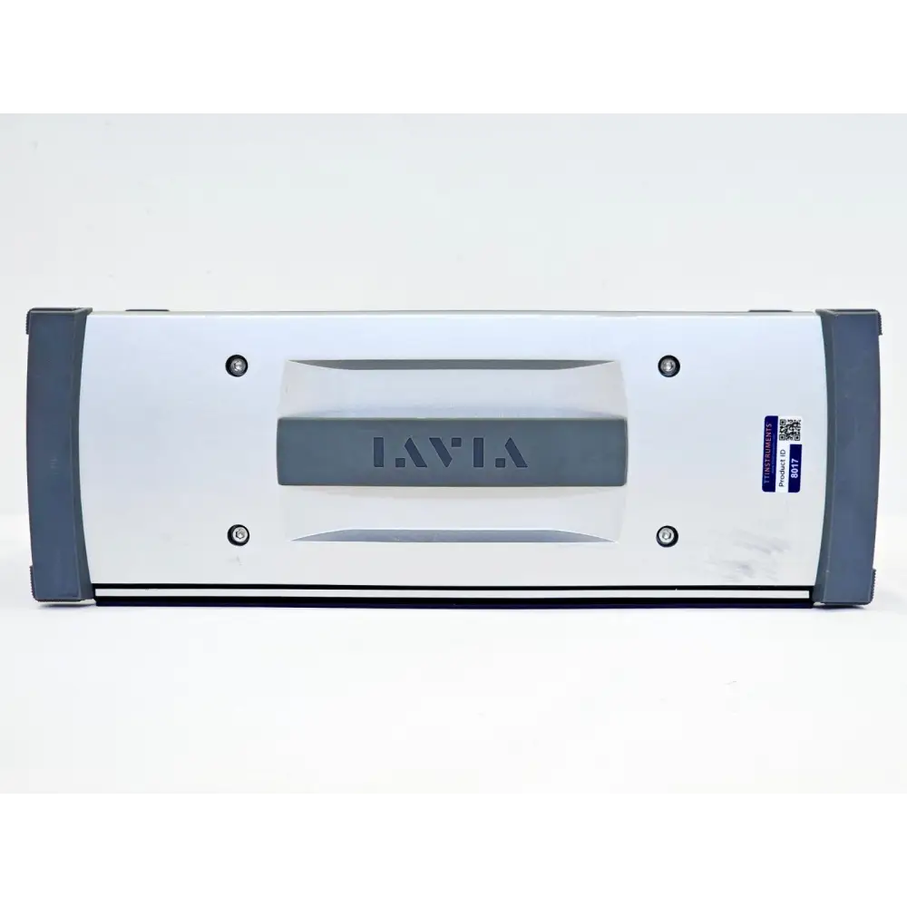 Viavi MAP-330CH top panel with VIAVI carry handle and TT Instruments asset label showing Product ID 8017