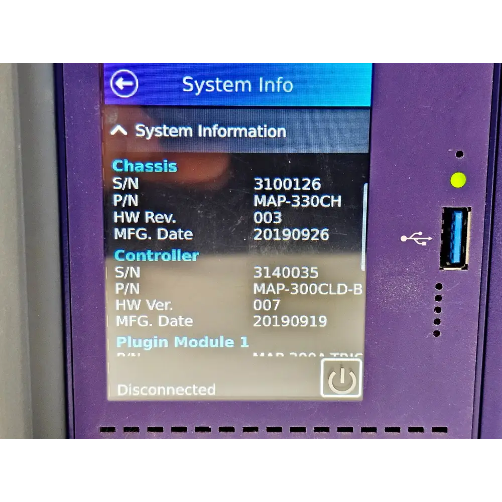 Viavi MAP-330CH Chassis with SW Options OSA/PCT MAP-300CLD-B 2019 MAP-300AKD-B14