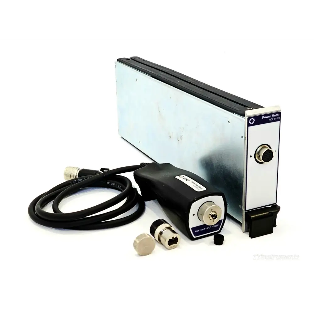 VIAVI MOPM-C1RH1 cassette shown with mOPM-C1RHPCT remote head, connecting cable, AC903 adapter and blanking cap