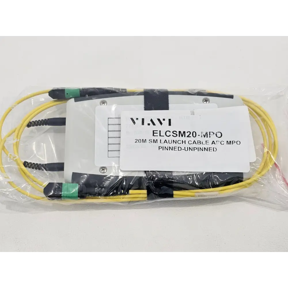 Viavi FOD5510S 1x12 SM MPO switch label showing model number and serial