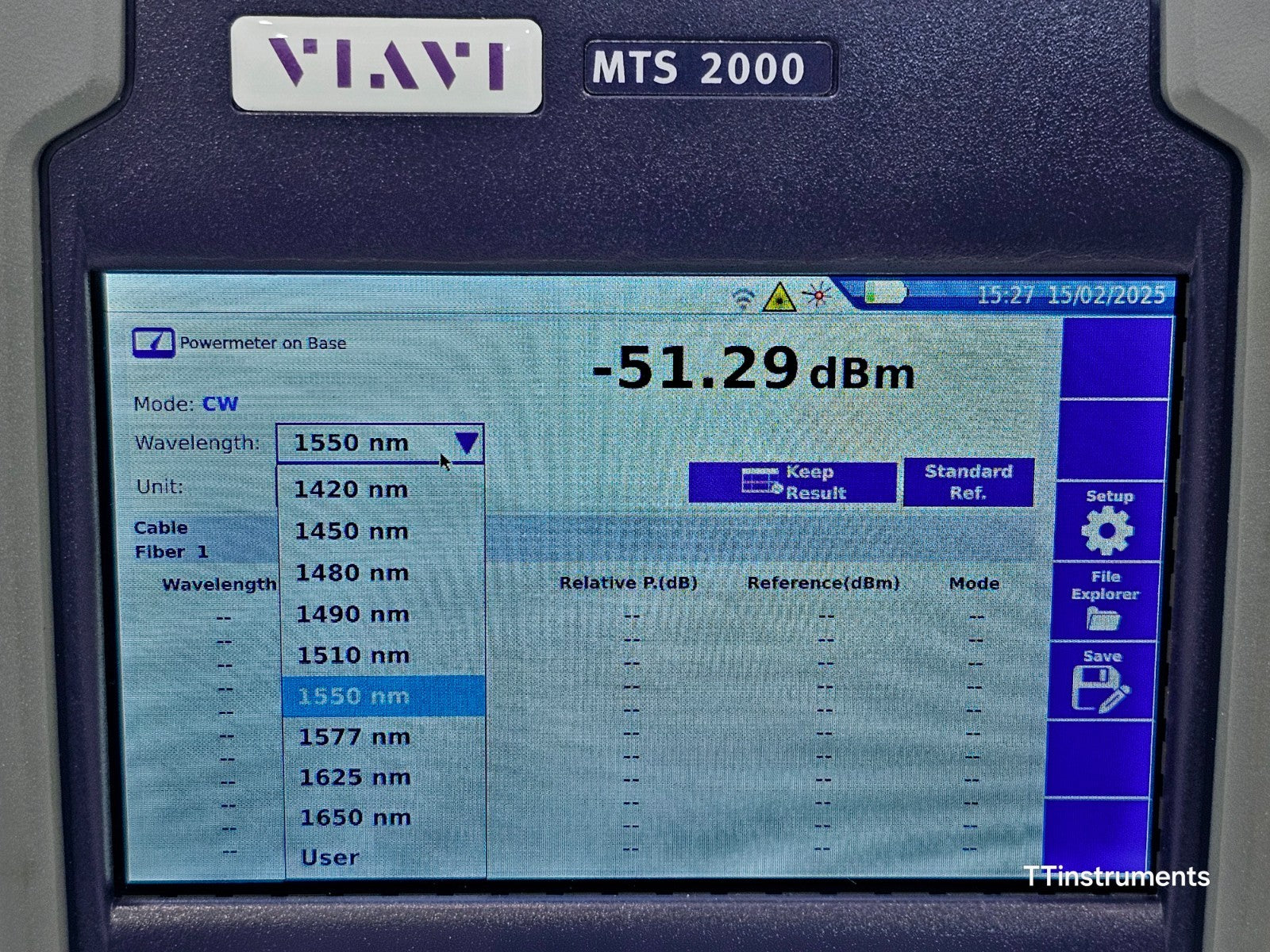 Viavi MTS 2000 V2 + OCC-4056C 2331/12 Optical Channel Checker APC DWDM Analyzer