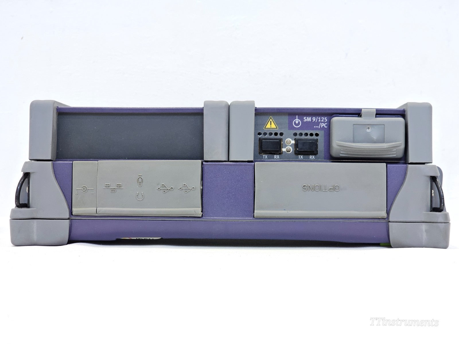 Viavi MTS 4000 display showing CWDM channel power and wavelength results