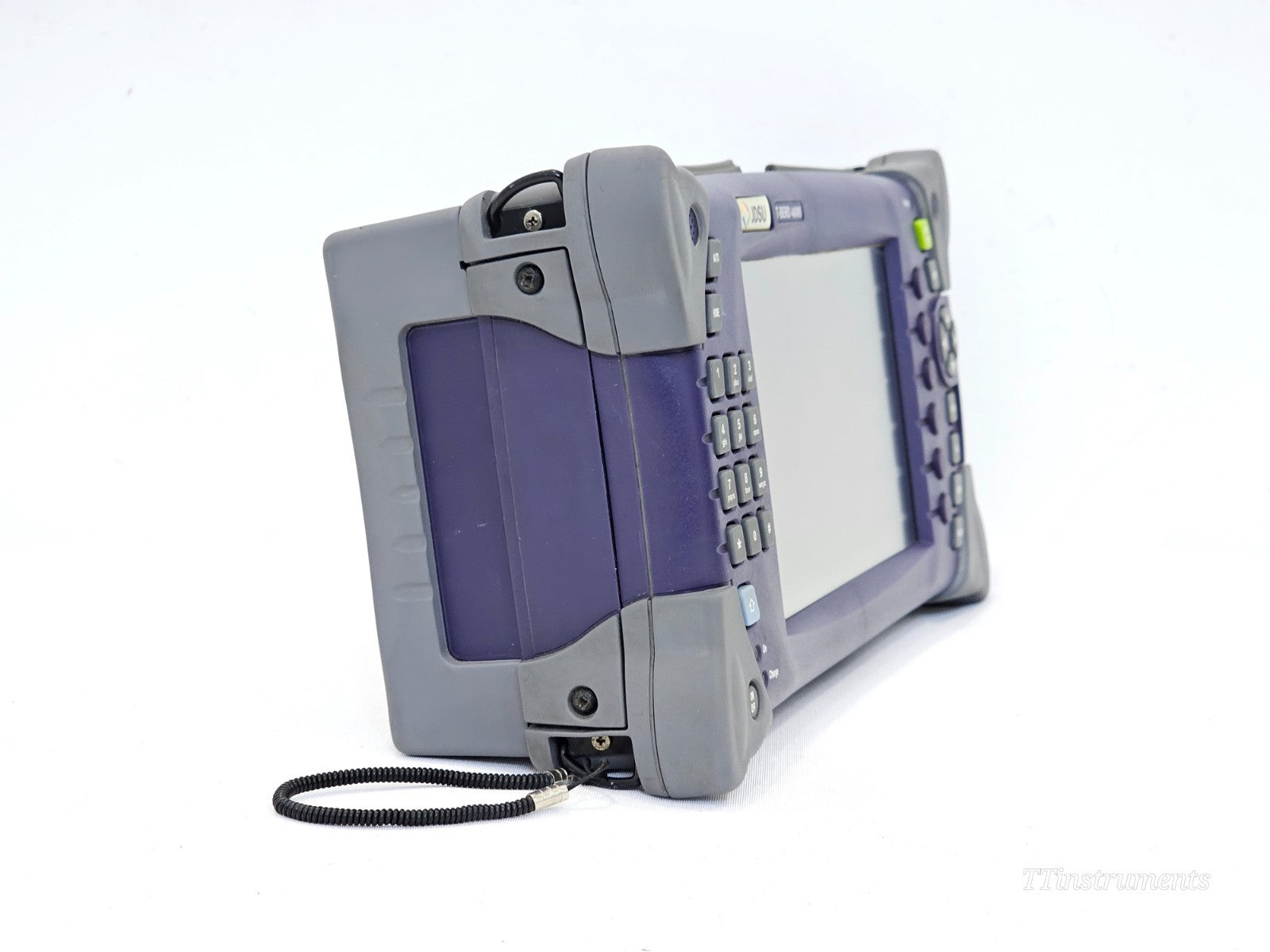 Viavi MTS 4000 left side view with optical port connections