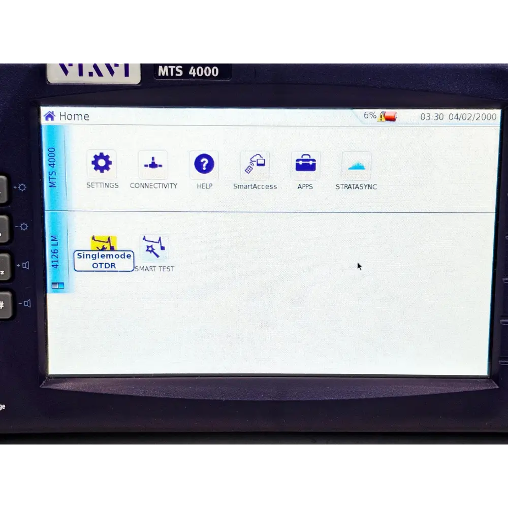 Viavi MTS 4000 Mainframe with 4126 LM SM OTDR 1310/1550nm Last Mile APC-SC10