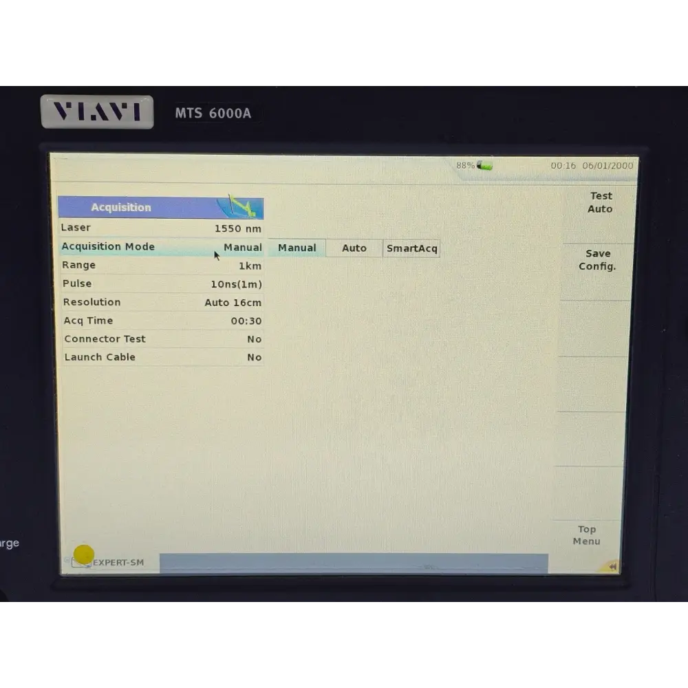 Viavi MTS 6000A V2 with 8126B module showing Power Meter and Source functions on screen