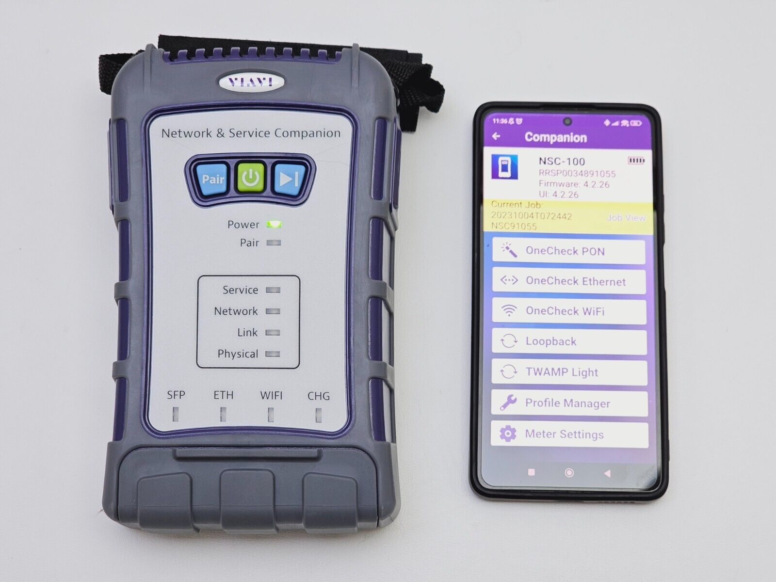 Viavi NSC-100 Network and Service Companion Loopback 1G Ethernet GPON WIFI