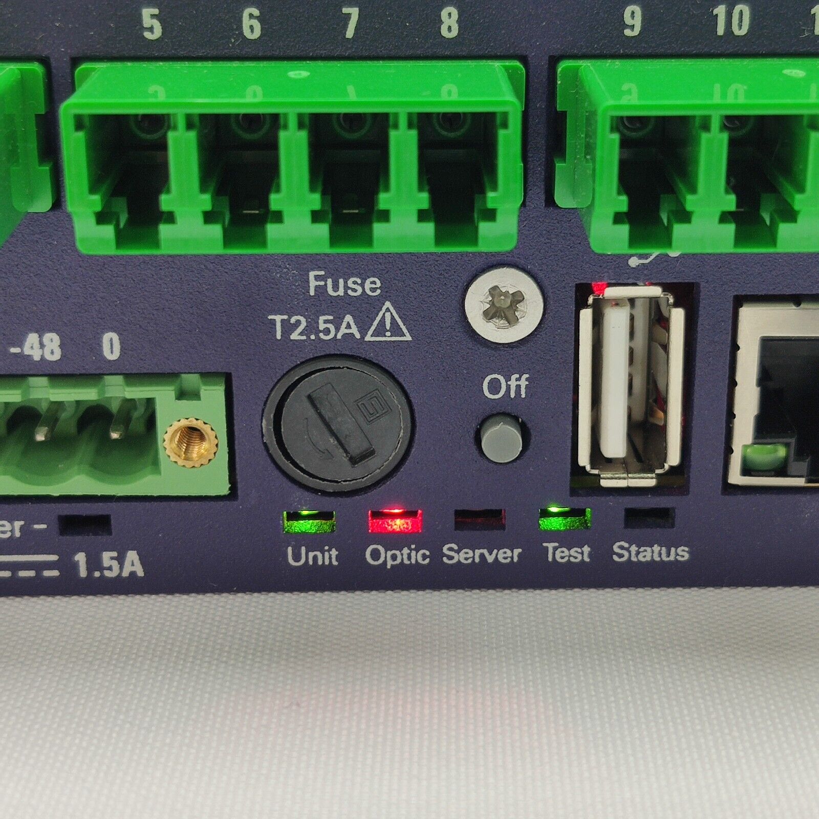 Viavi OTU 5000 EOTDR2-L-A1-COTU 1625nm OTDR 40 dB 16-Port