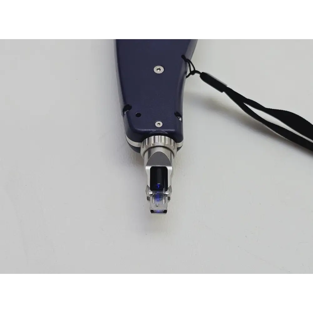 Close-up of Viavi Sidewinder FiberChek scope tip and probe end detail