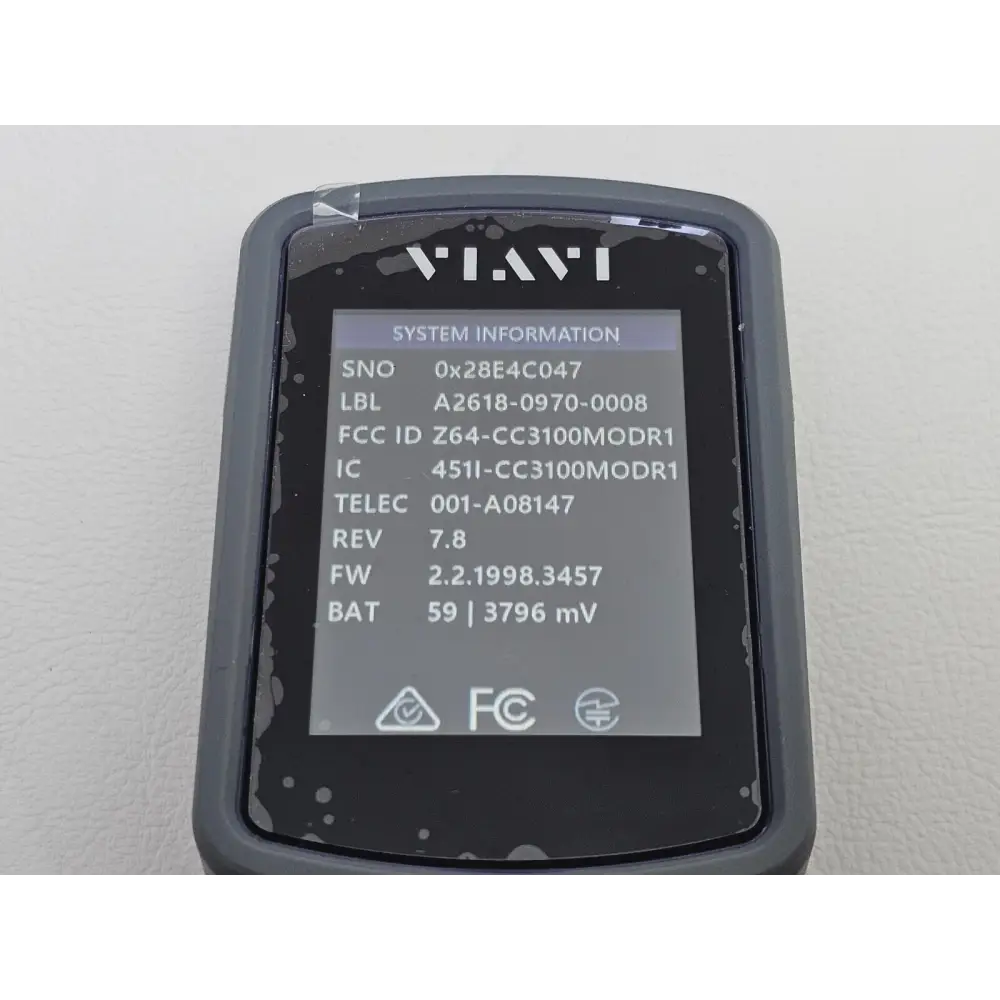 Viavi Sidewinder FiberChek MPO scope with 2-pin power adapter accessory