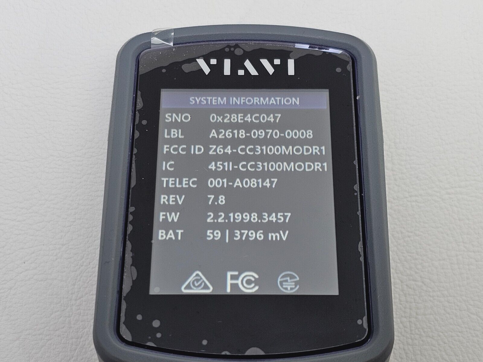 Viavi Sidewinder FiberChek MPO Inspection Fiber Scope 22120028 + APC MPO Tip