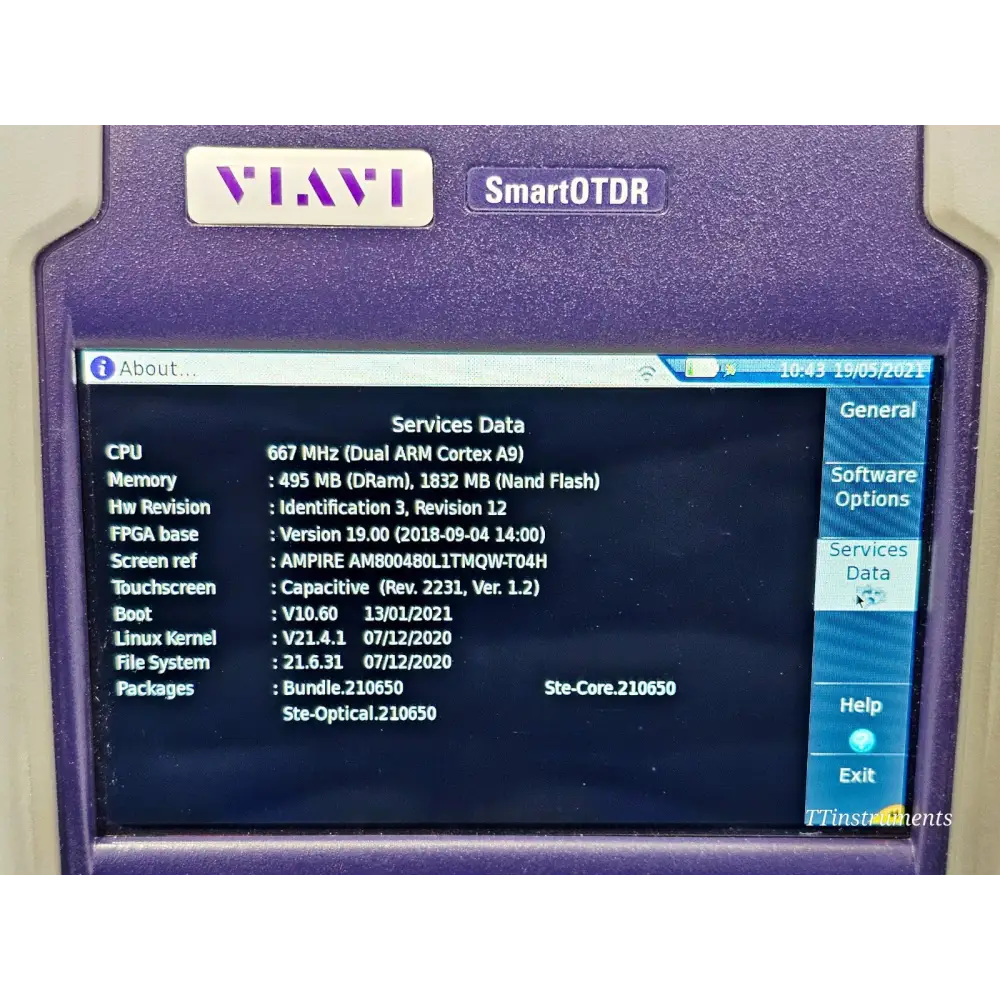 VIAVI SmartOTDR E118FA65 Handheld OTDR APC Live 1650nm New11