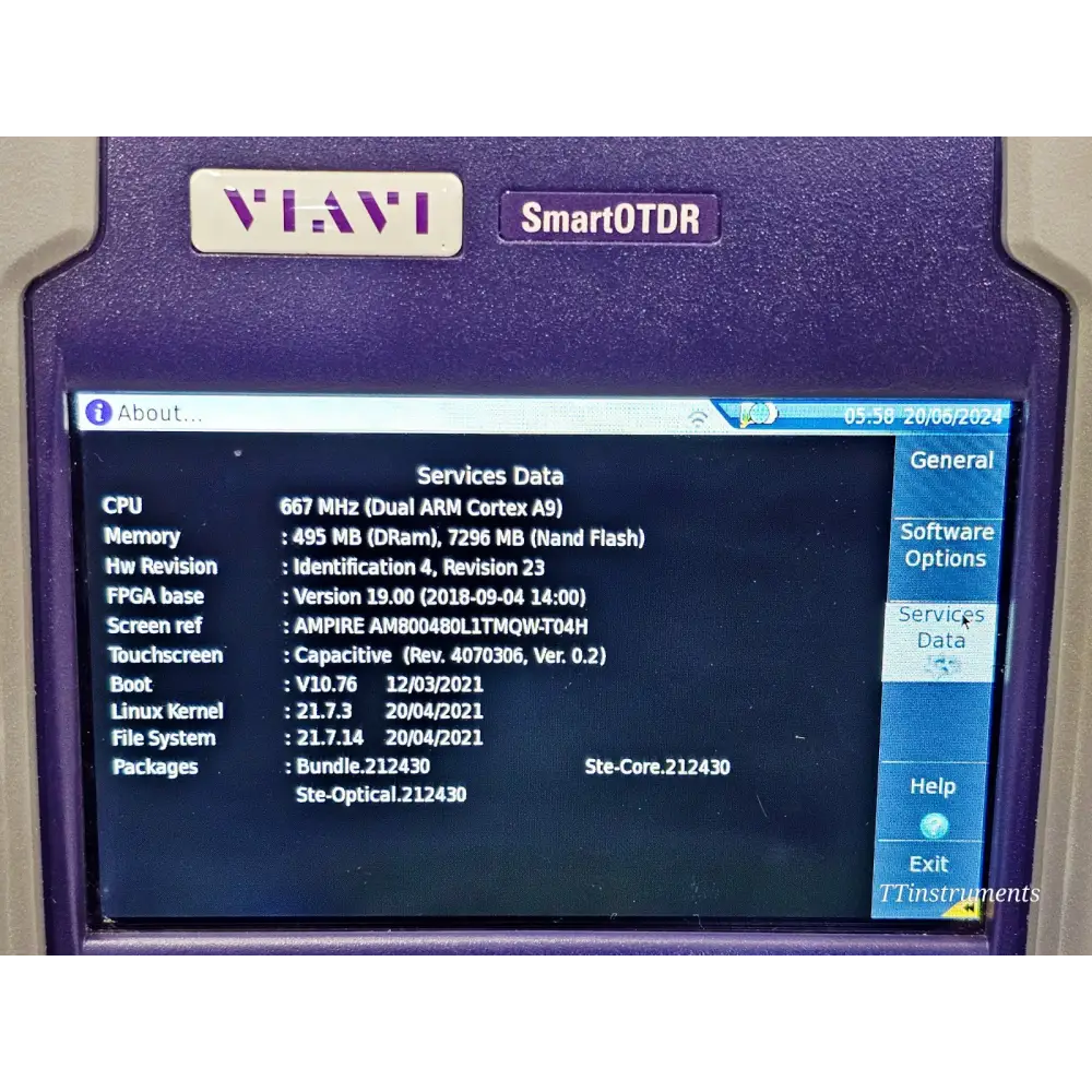 VIAVI SmartOTDR E126A Handheld OTDR APC 1310/1550 nm14