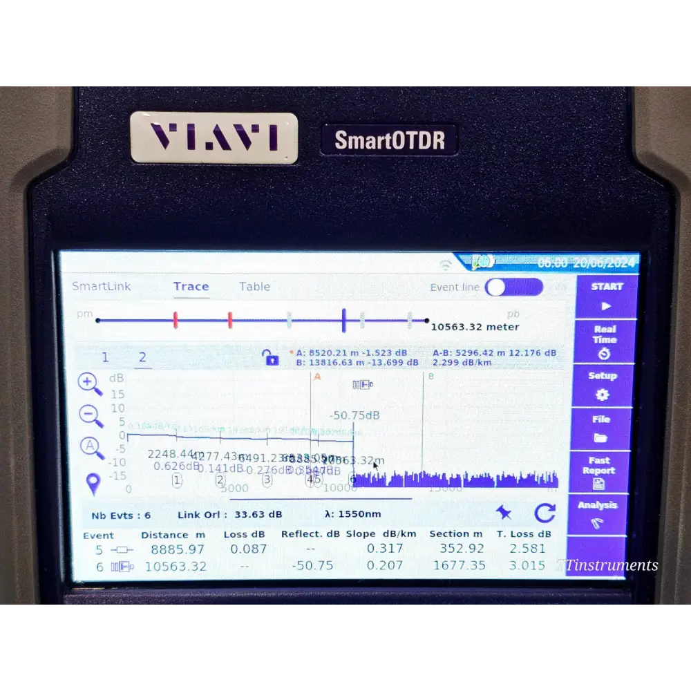 VIAVI SmartOTDR E126A Handheld OTDR APC 1310/1550 nm19