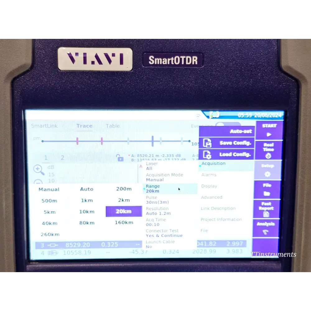 VIAVI SmartOTDR E126A Handheld OTDR APC 1310/1550 nm16
