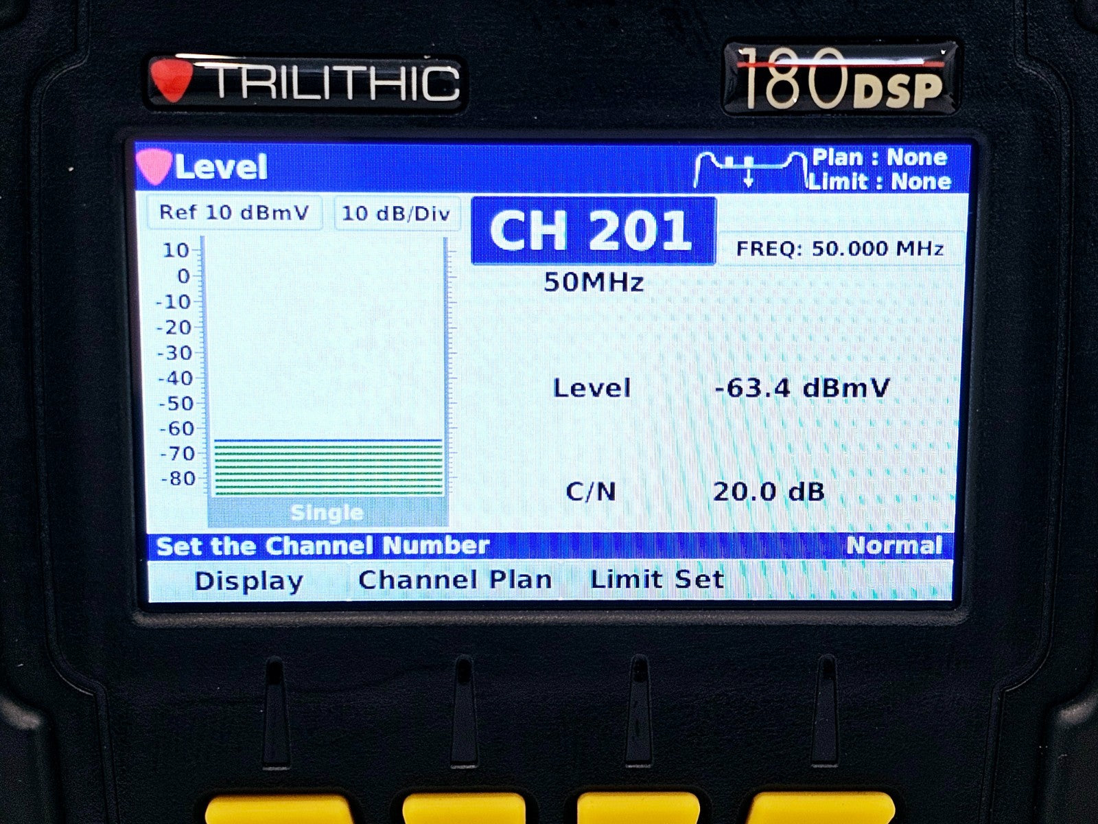 Viavi Trilithic 180 DSP Field Meter Forward Spectrum HUM DUAL RF 180DSP