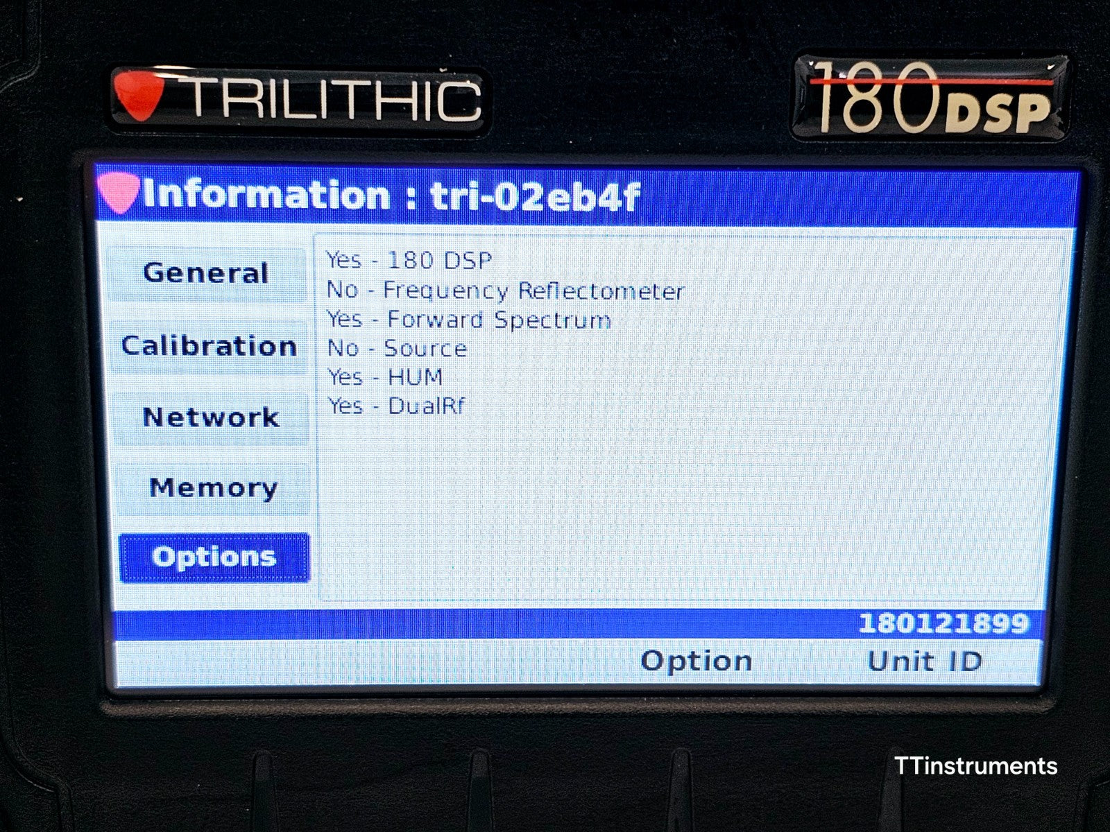 Viavi Trilithic 180 DSP Field Meter Forward Spectrum HUM DUAL RF 180DSP