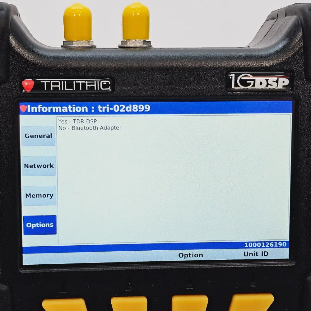 TDR DSP complete kit laid out including meter, case, and probe